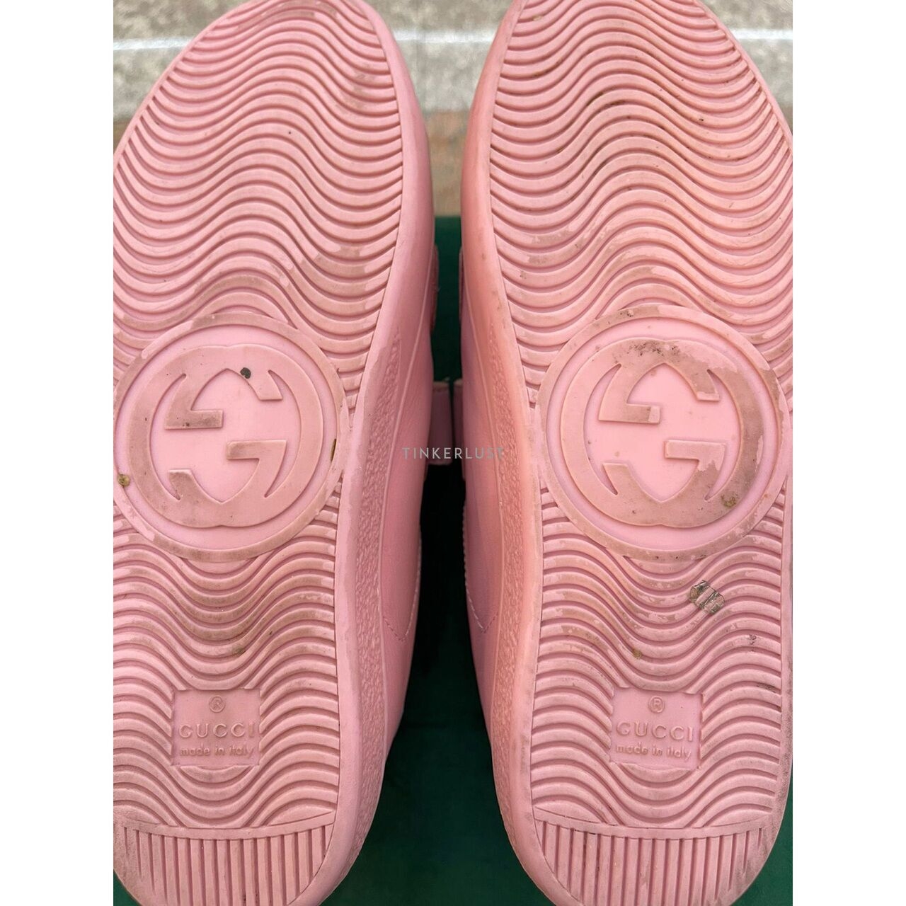 Gucci Pink Velcro Sneaker