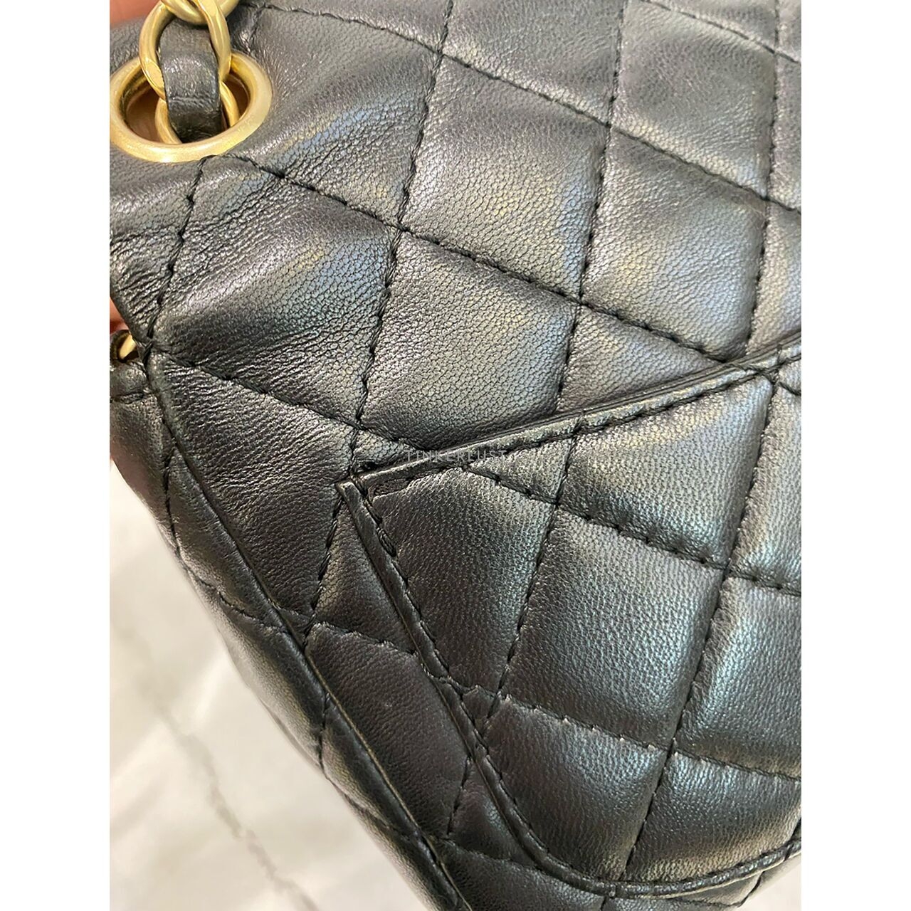 Chanel Mini Square Crystal Lock #14 LGHW Sling Bag