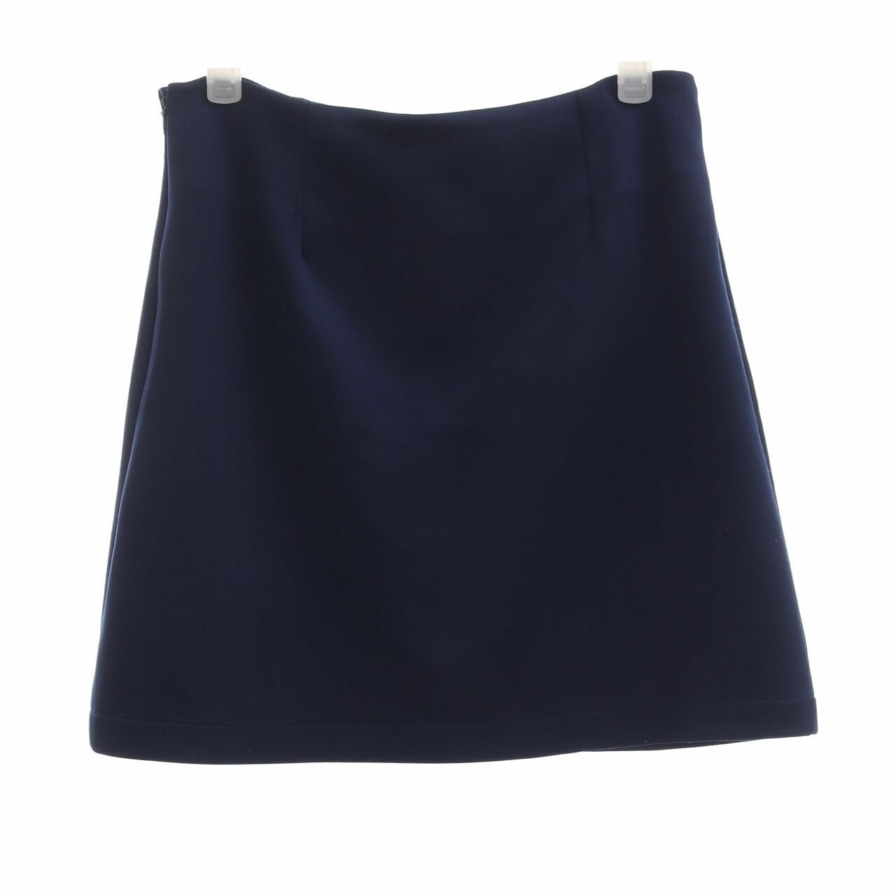 Cotton Ink Navy Siluet Mini Skirt