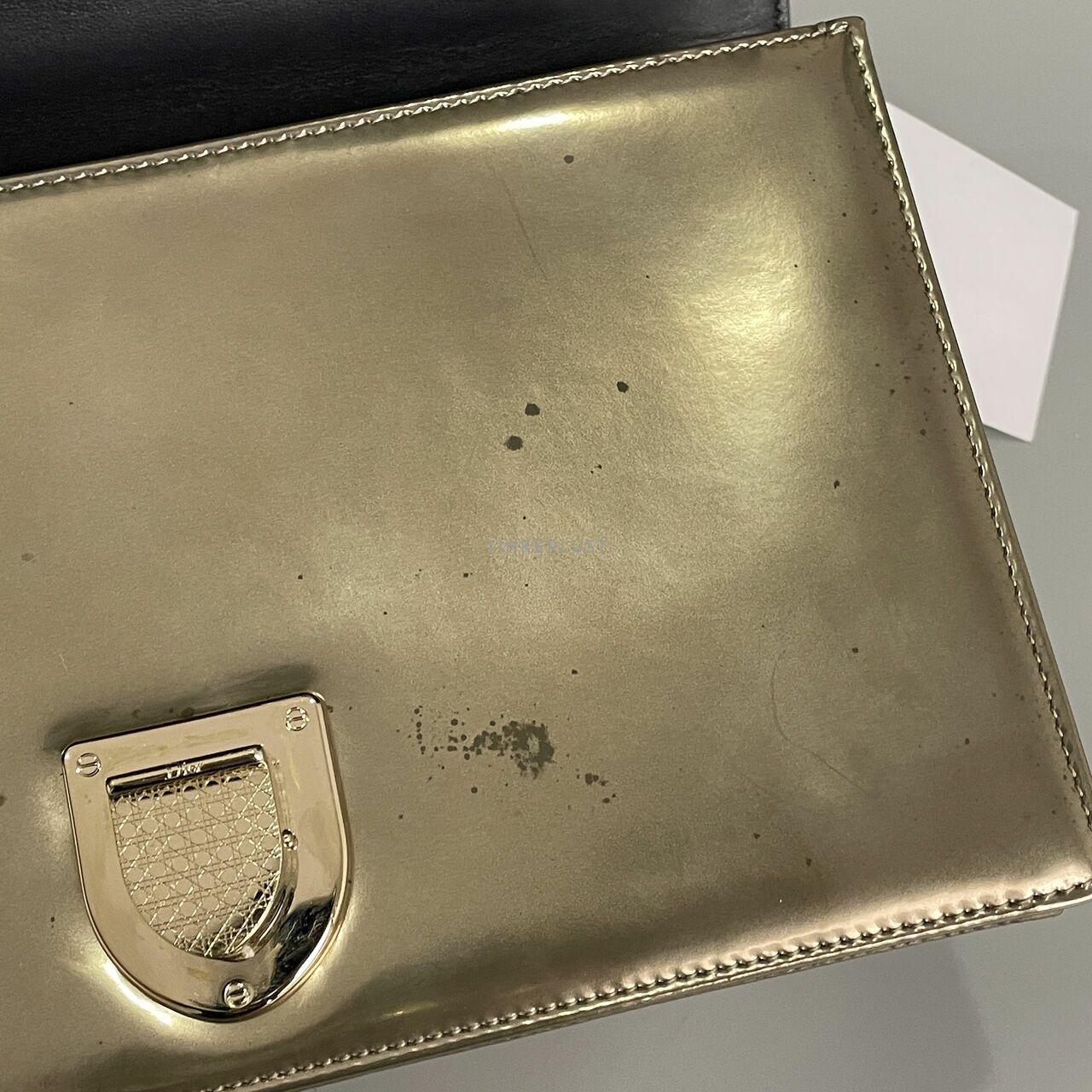 Christian Dior Diorama Medium Metallic Gold 2018 GHW Sling Bag