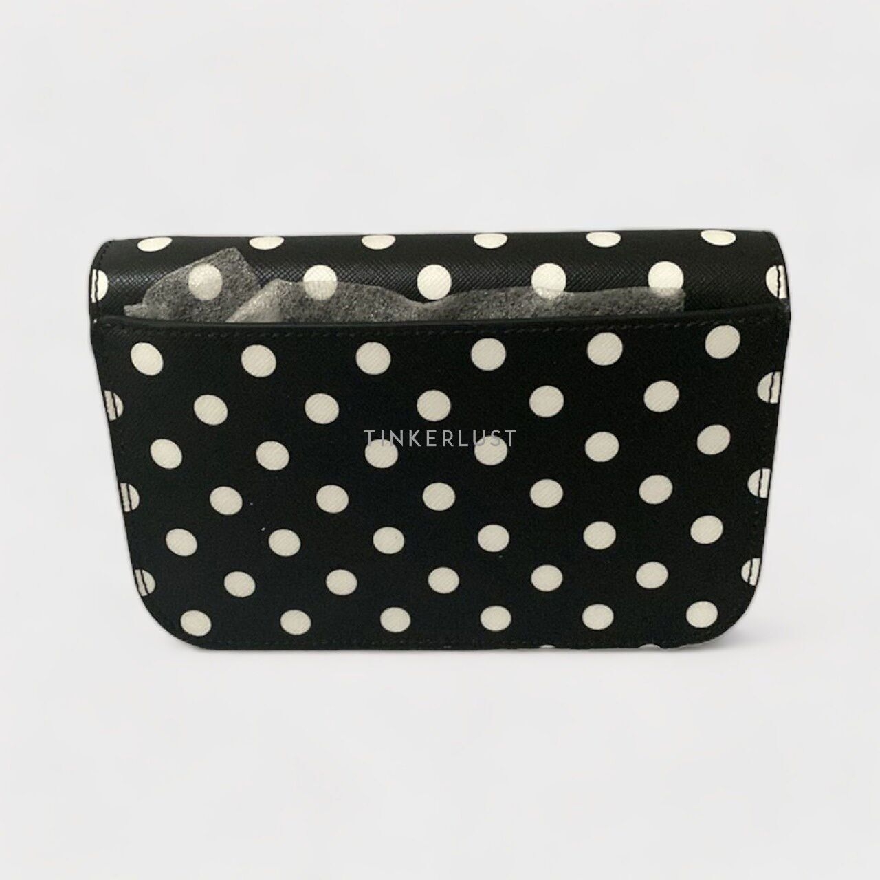 Kate Spade Cheers Charming Dot Boxed Black Sling Bag