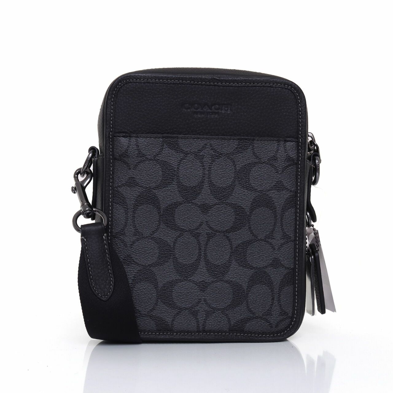 Coach CC009 Sullivan in Signature Charcoal Black Crossbody Bag