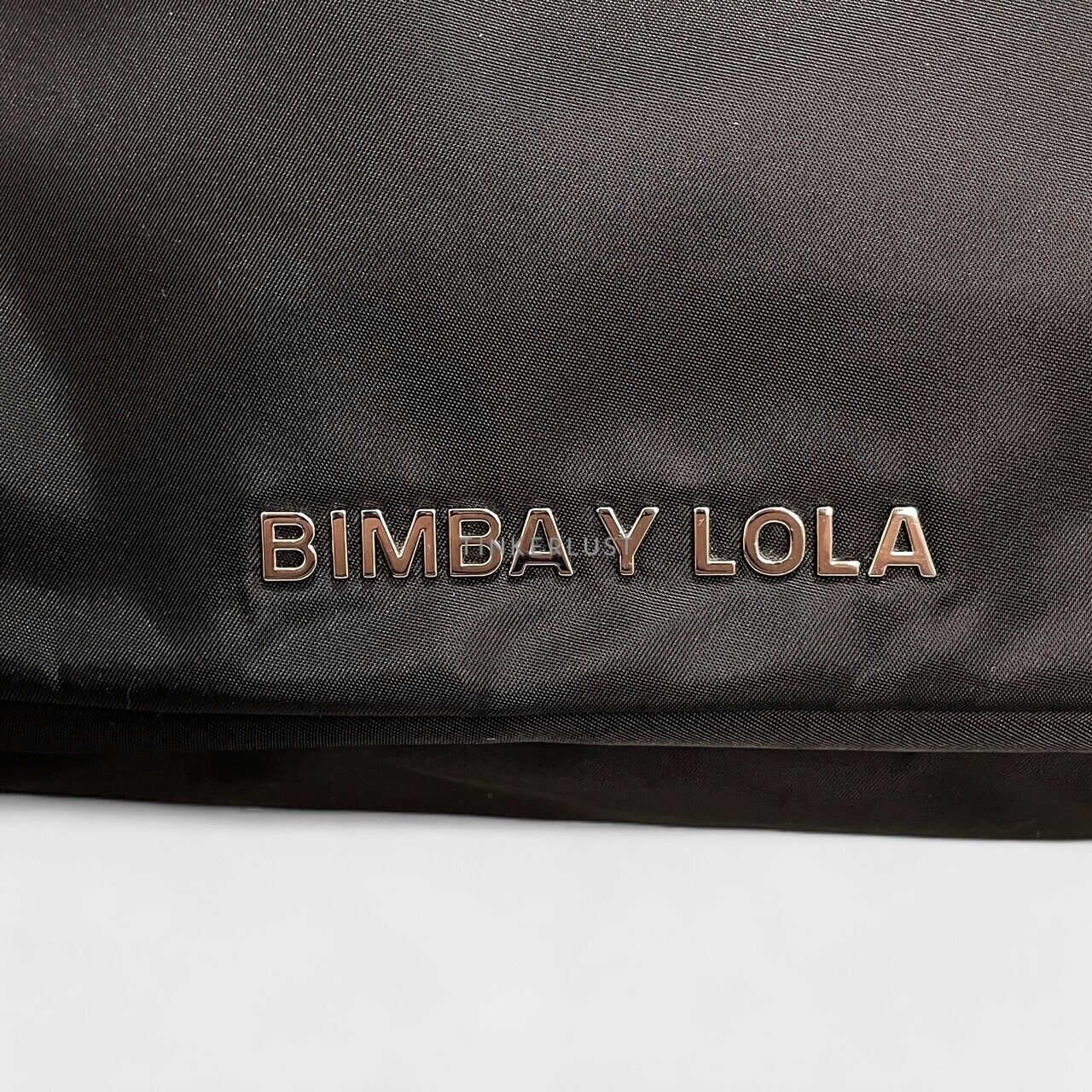 Bimba Y Lola Large Bucket Bag Nylon Black Shoulder Bag