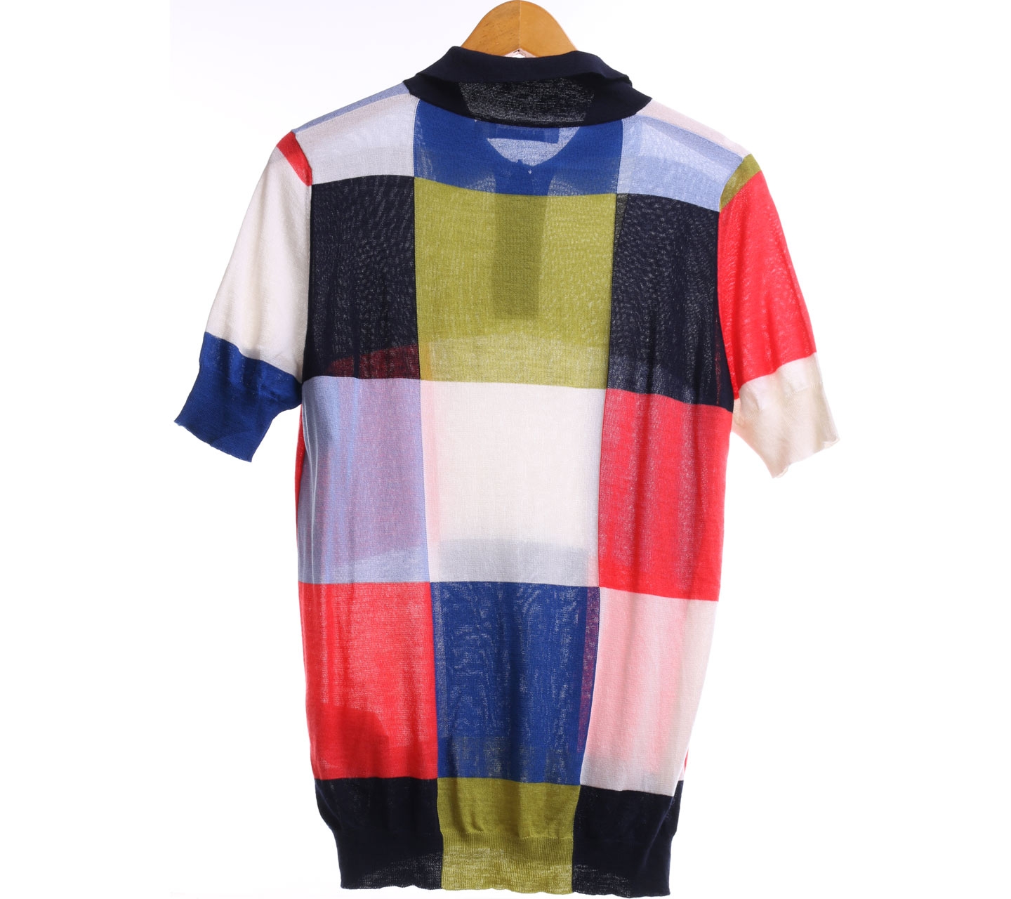 Jil Sander Multicolor Plaid Polo Kaos