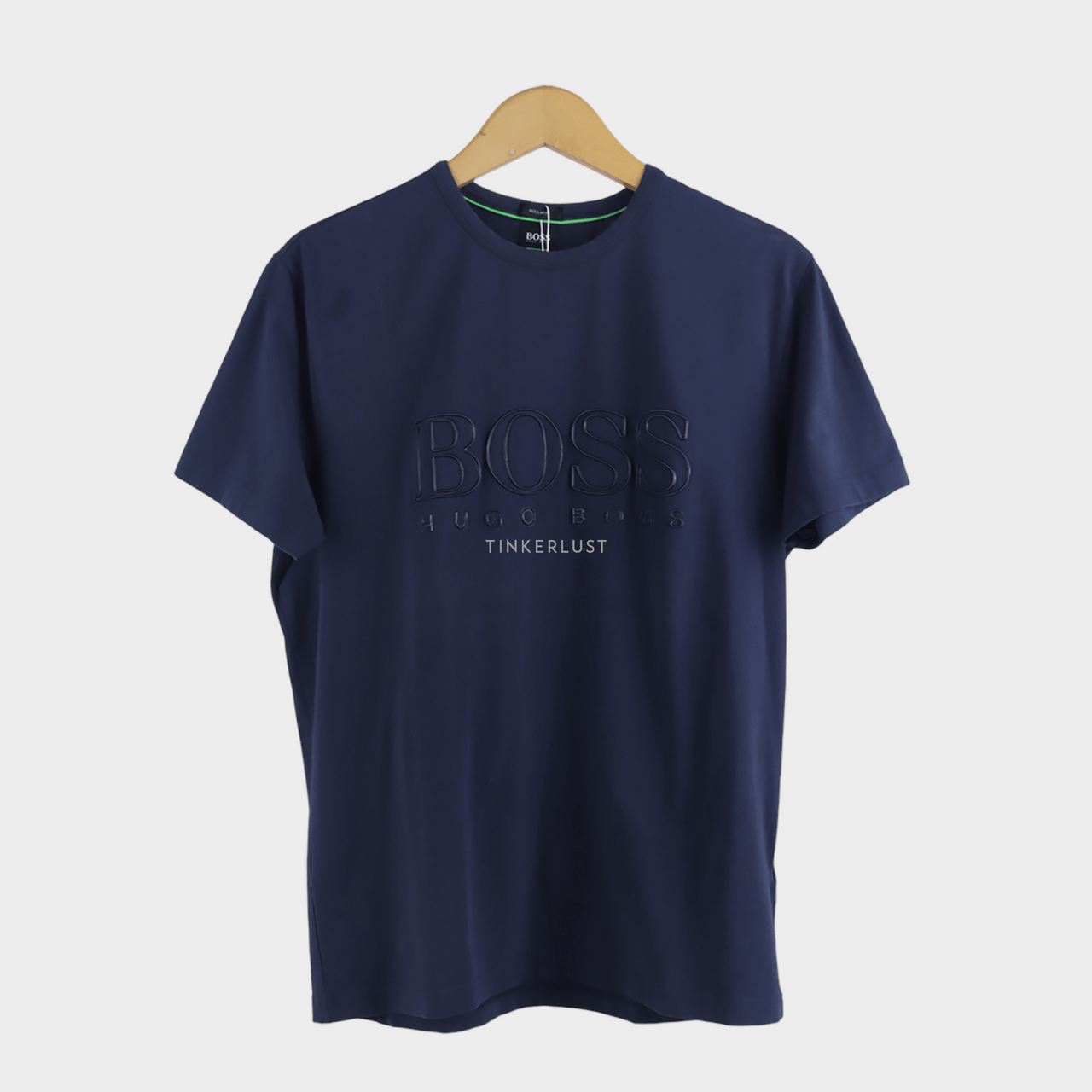 Boss by Hugo Boss Tee Logo Navy Cotton T-Shirt