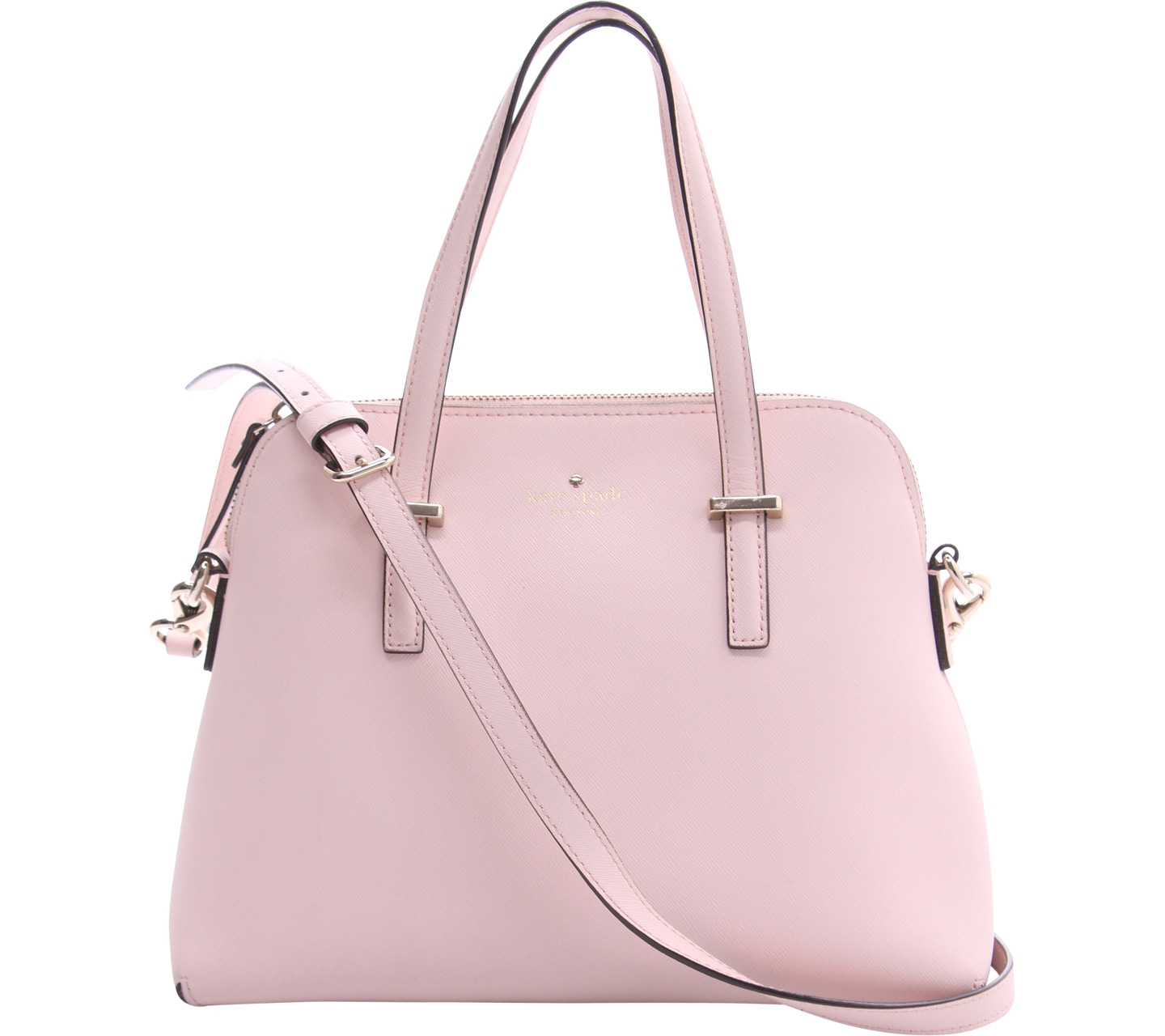 Kate Spade Pink Cedar Street Maise Watermelon Leather Satchel