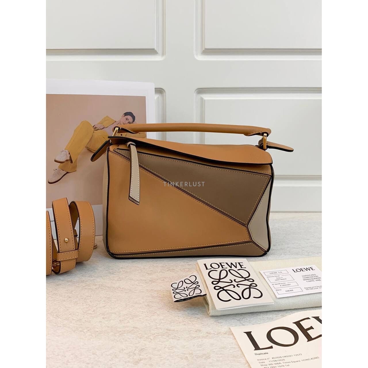 Loewe Puzzle Small Tricolor 2020 Satchel Bag