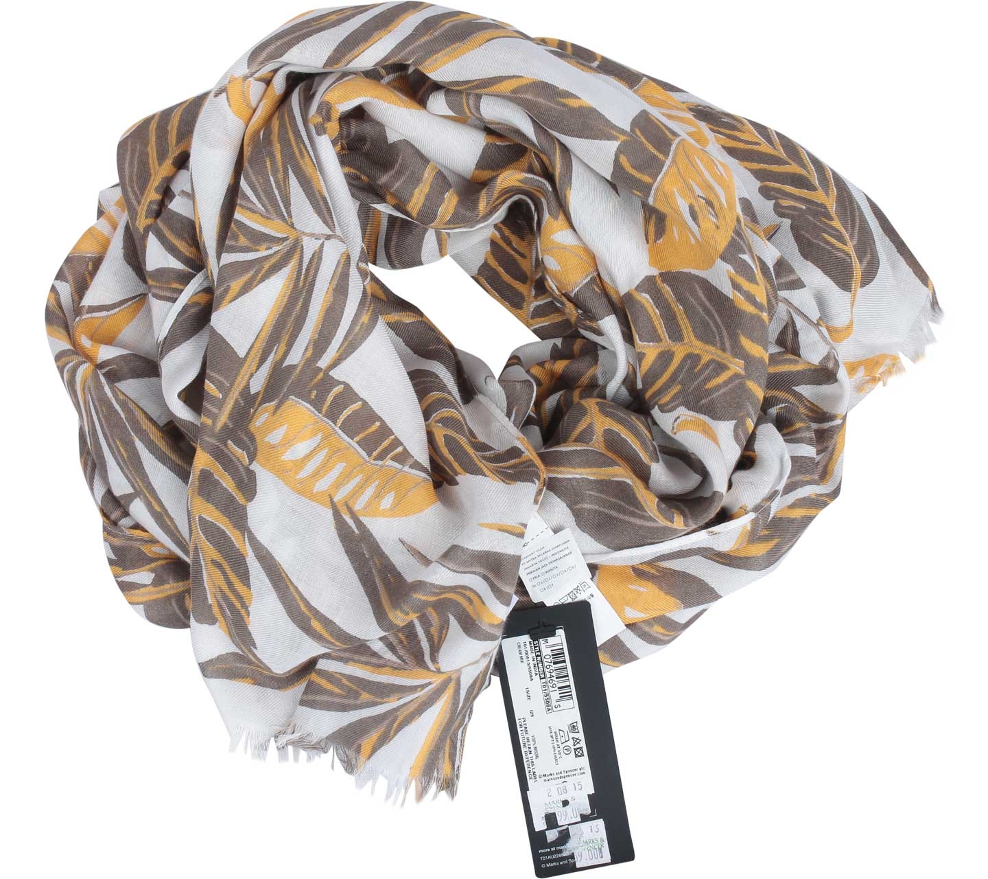 Marks & Spencer Multi Colour Leaf Scarf