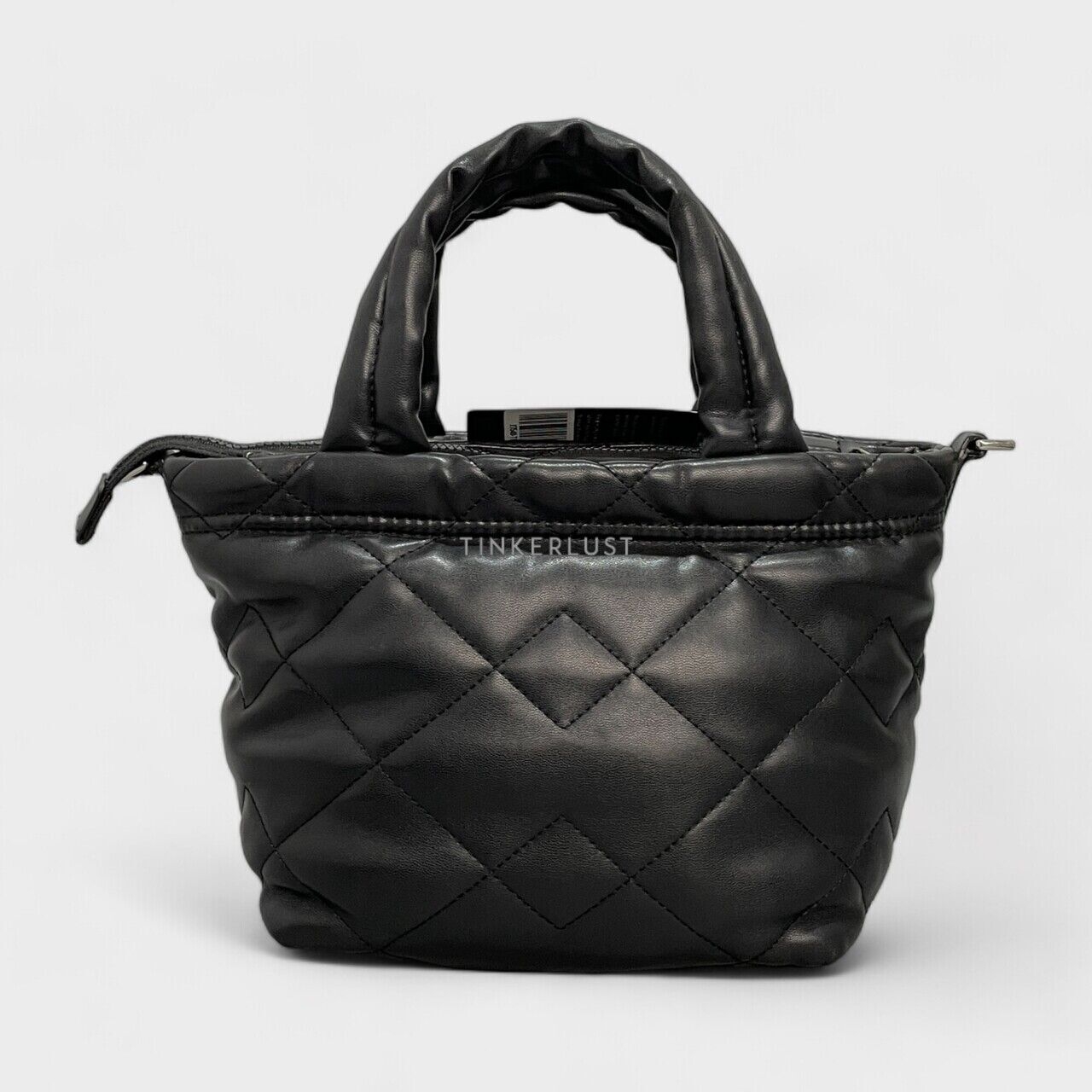 Marc Jacobs Quilted Moto Mini Black Leather Tote Bag