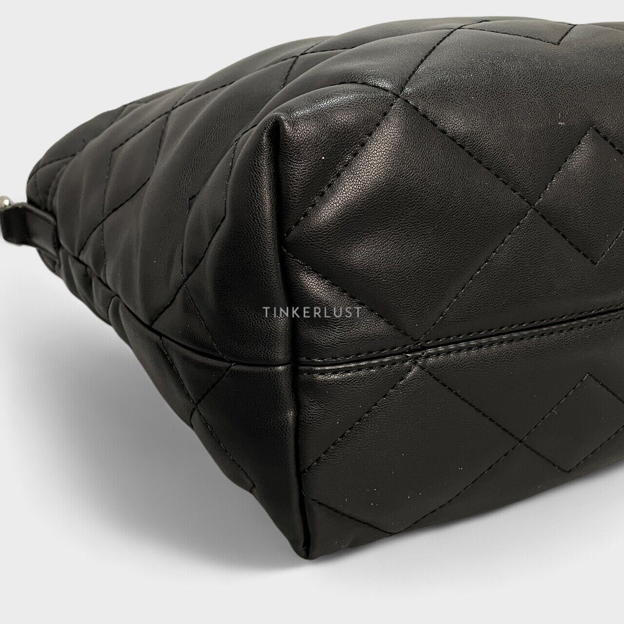 Marc Jacobs Quilted Moto Mini Black Leather Tote Bag