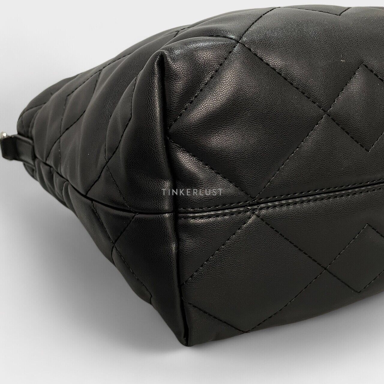 Marc Jacobs Quilted Moto Mini Black Leather Tote Bag