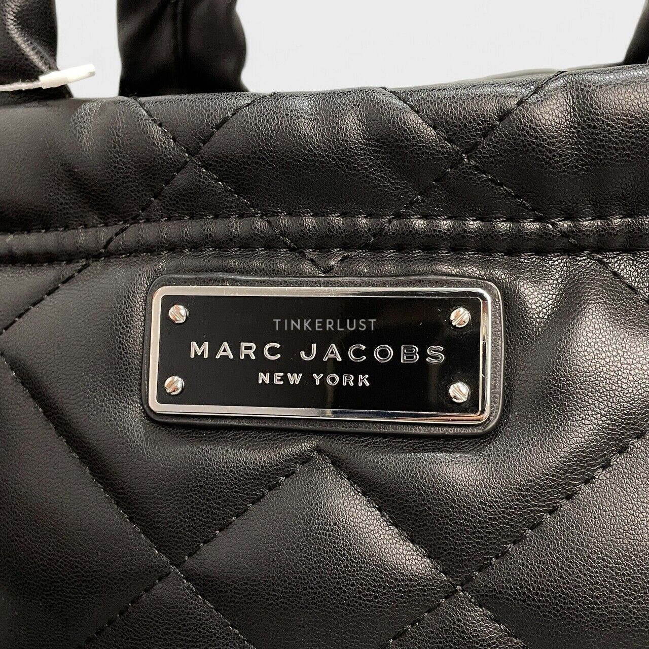 Marc Jacobs Quilted Moto Mini Black Leather Tote Bag