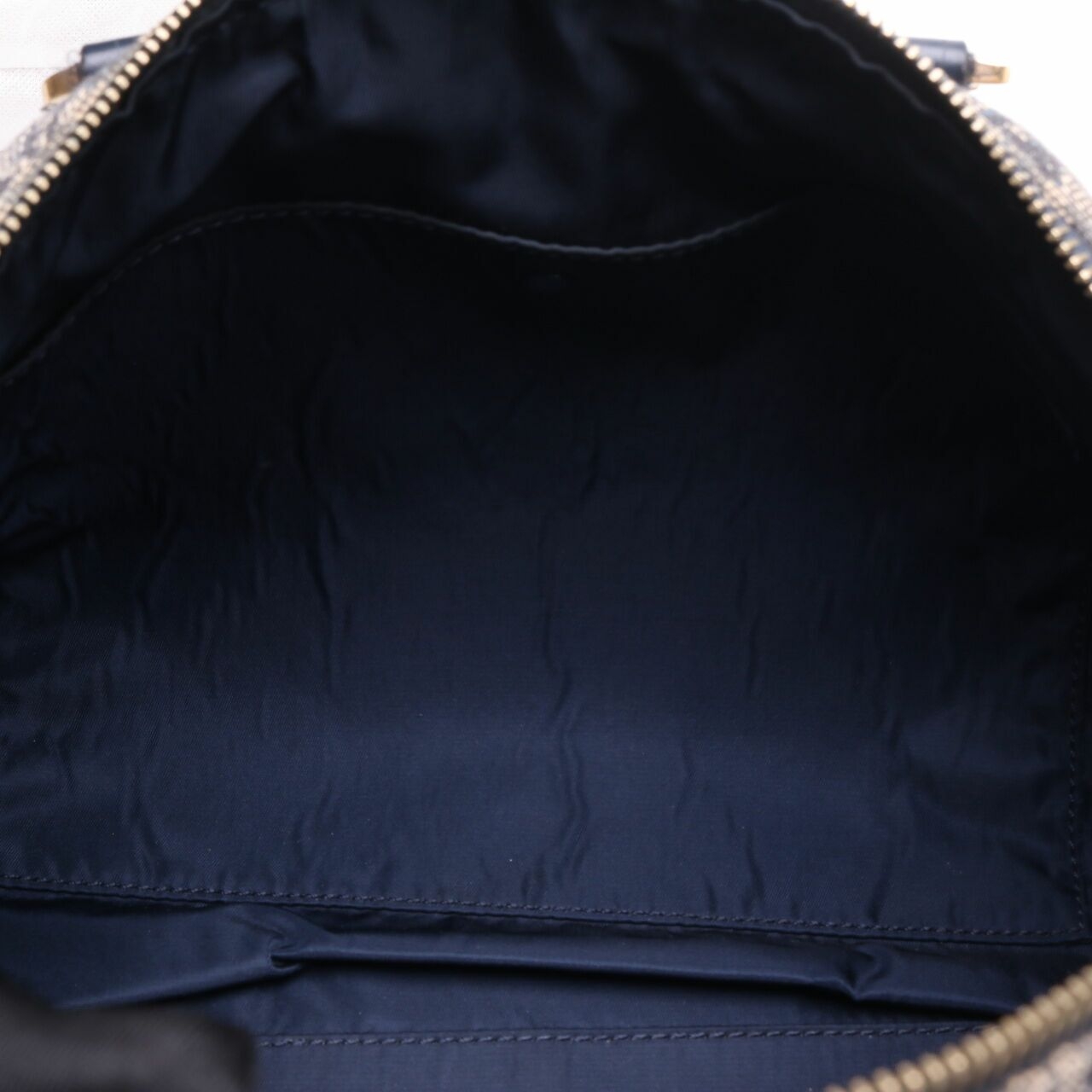 Dior Oblique Boston Navy Handbag