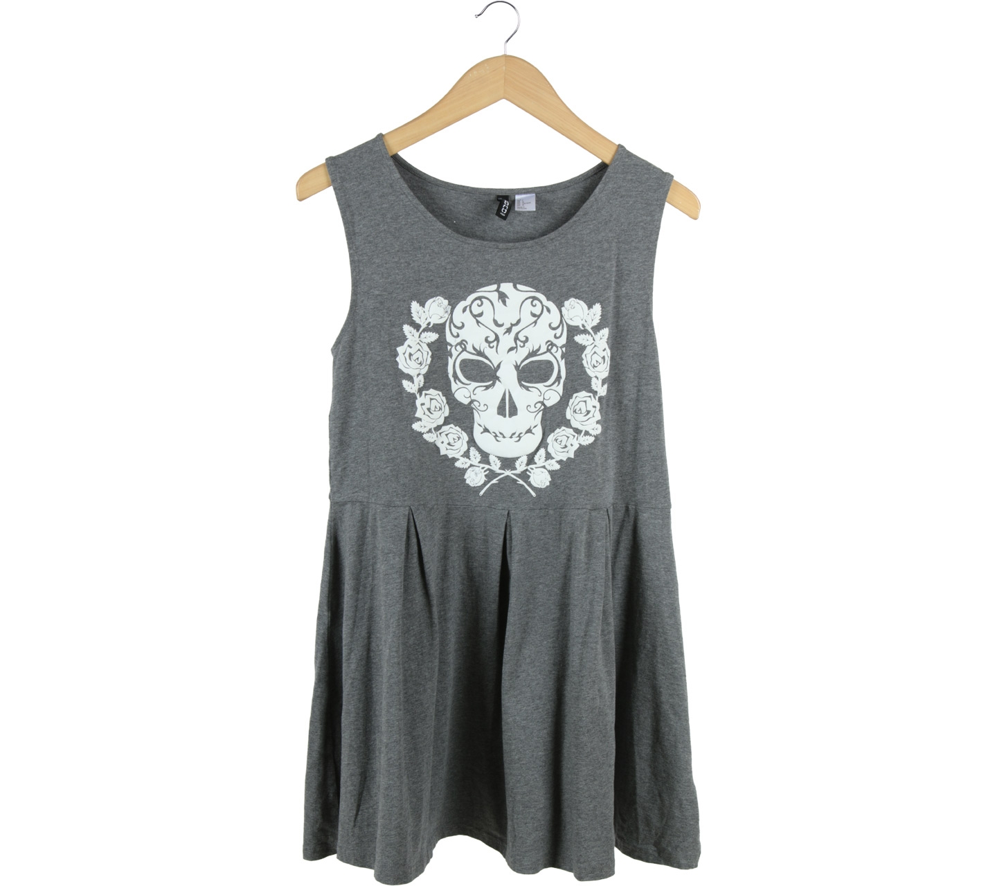 Divided Grey Mini Dress