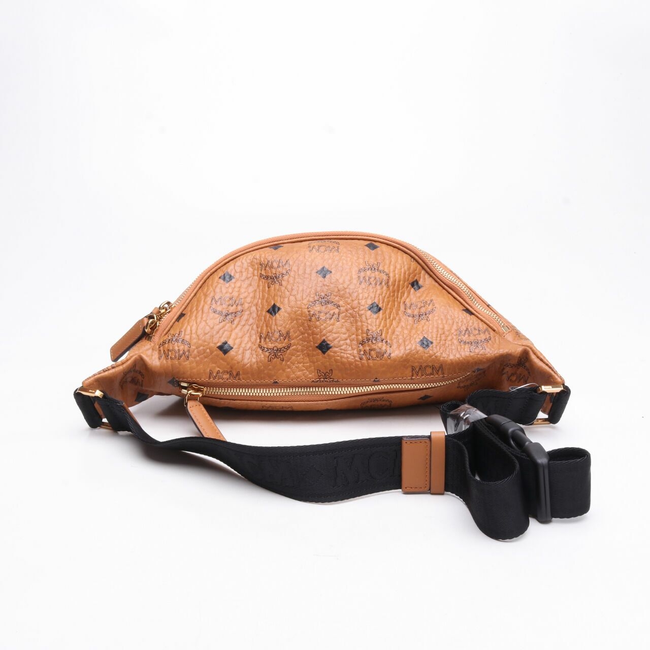 MCM Cognac Brown Bumbag Sling Bag