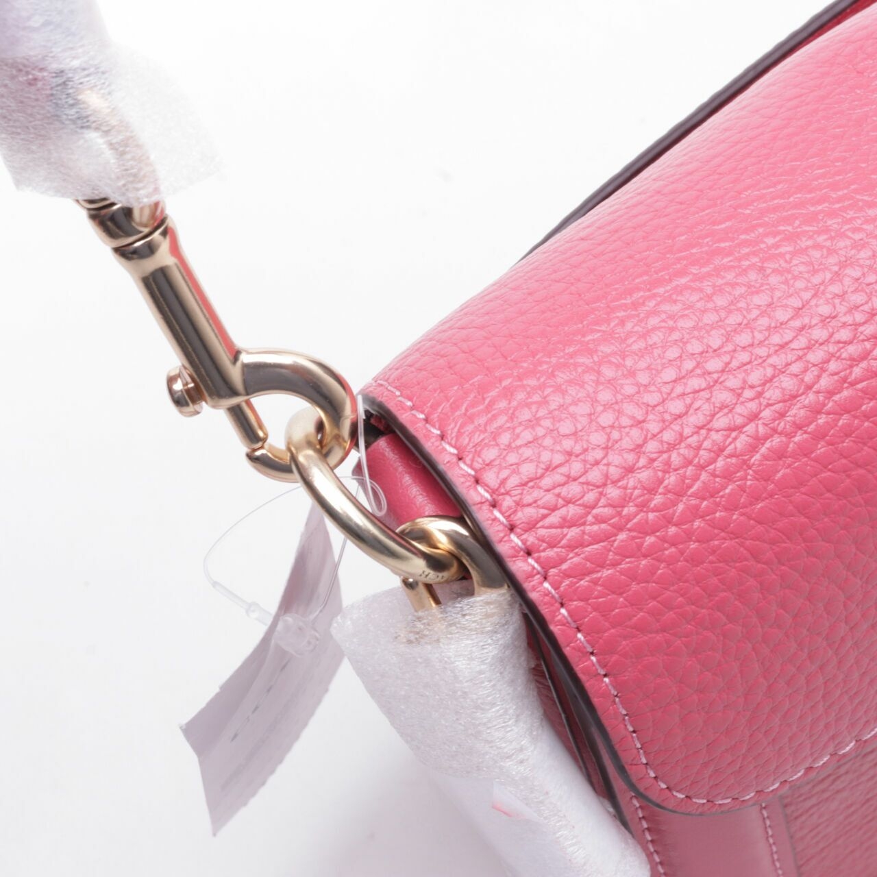  Coach Georgie Strawberry Haze Leather Satchel Bag