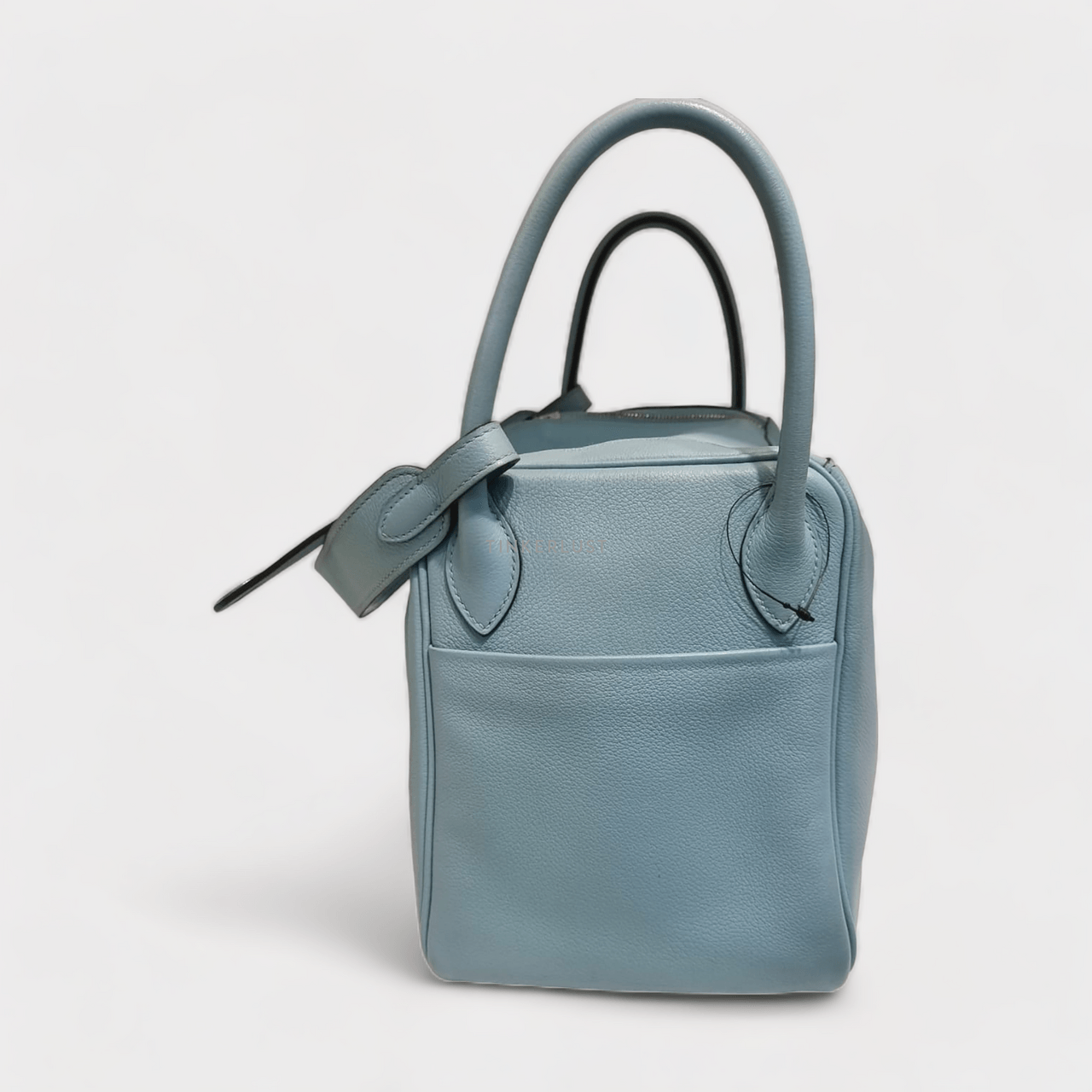 Hermes Lindy 30 Blue Atol Swift PHW #T Shoulder Bag