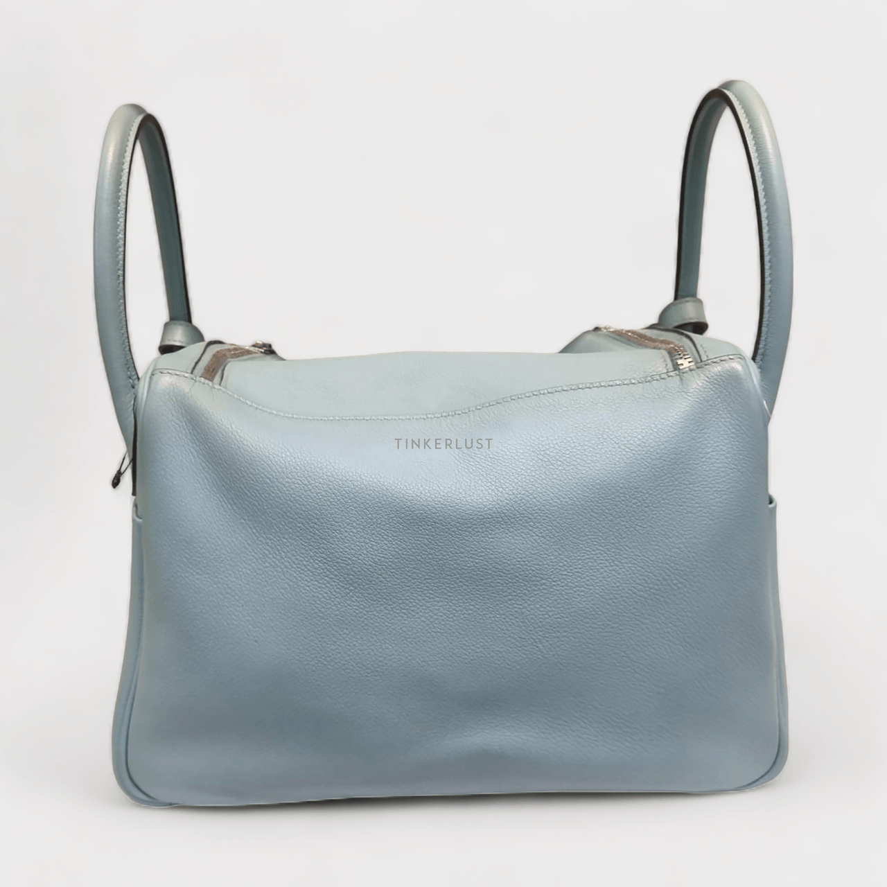 Hermes Lindy 30 Blue Atol Swift PHW #T Shoulder Bag