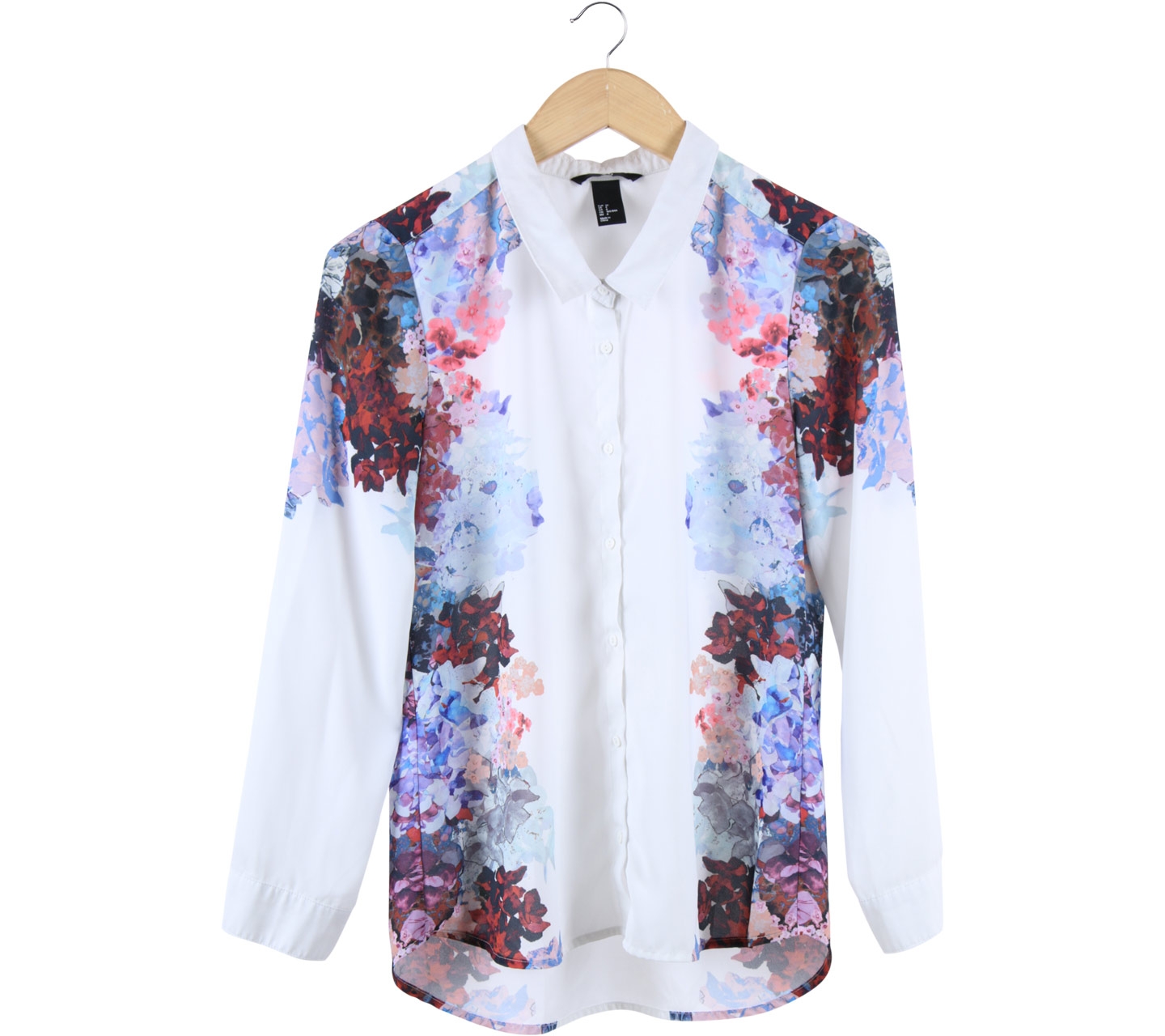 H&M White Floral Shirt