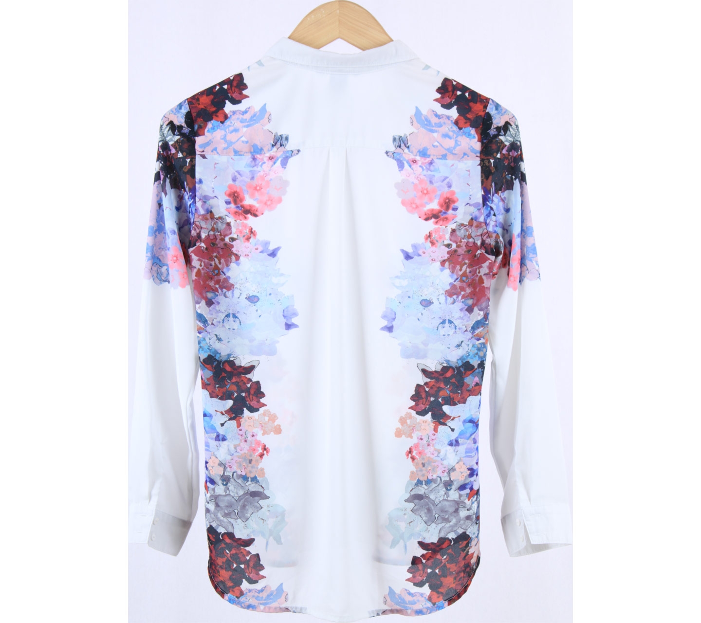 H&M White Floral Shirt