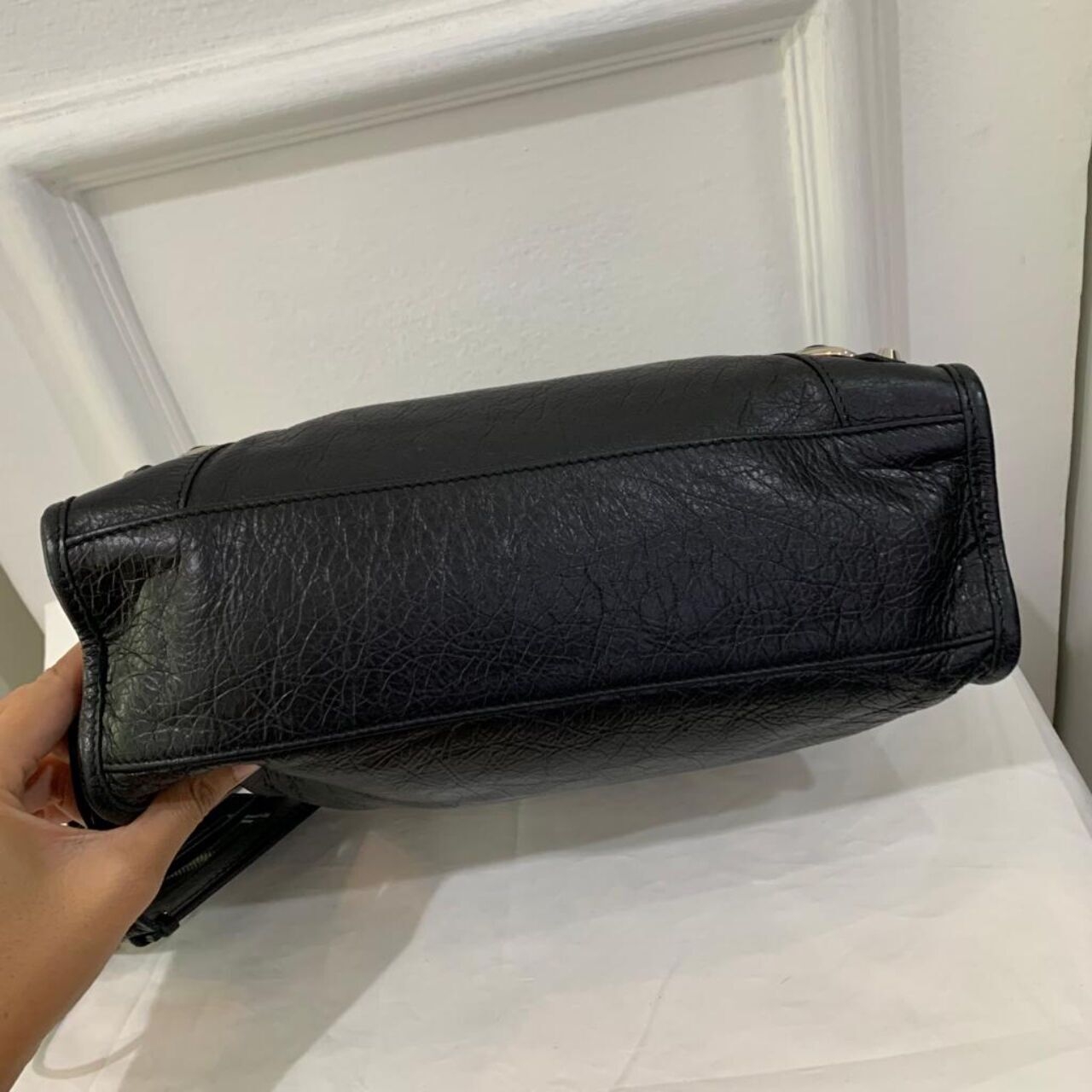 Balenciaga CIty  S Black Agneau Classic Hardware SHW Sling Bag