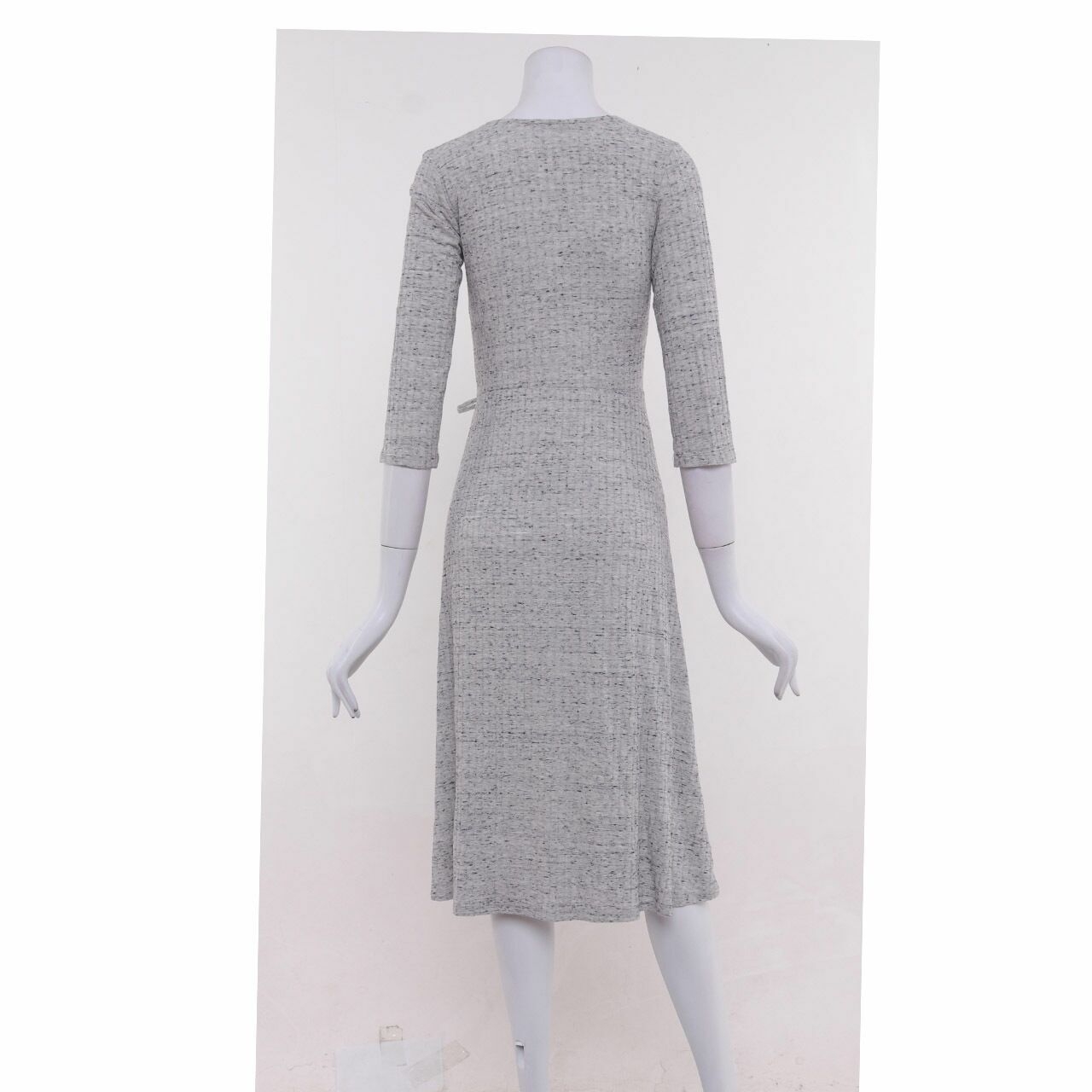 Pull & Bear Light Grey Midi Dress