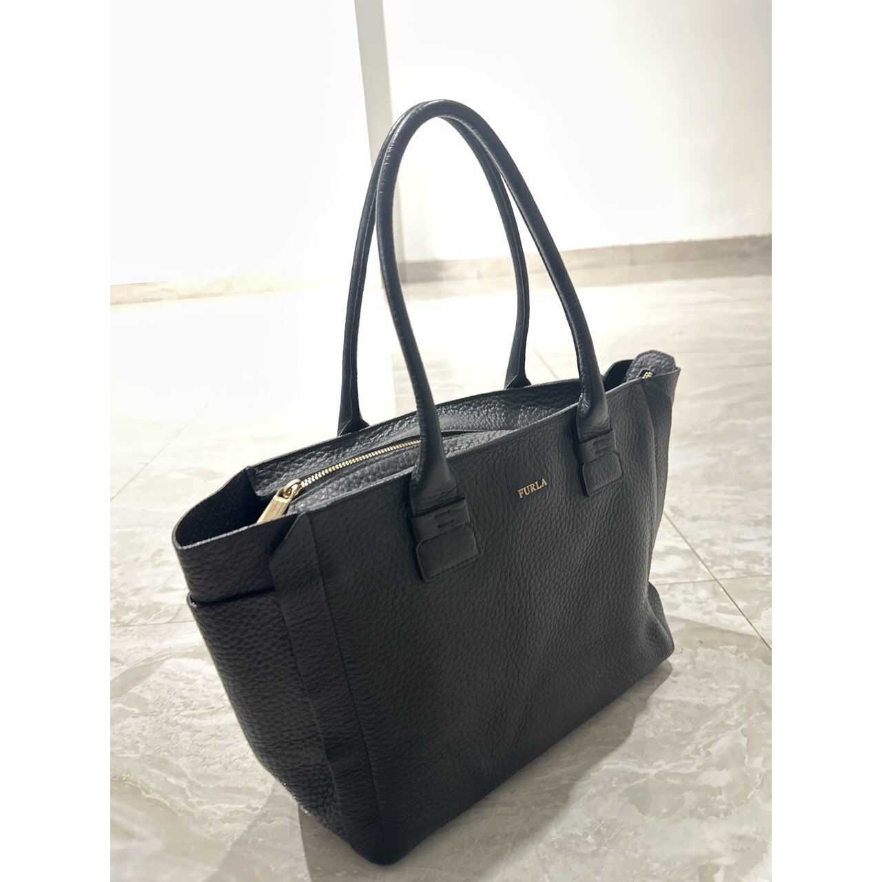 Furla Black Tote Bag