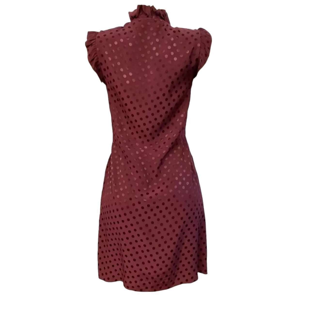 Sandro Burgundy Mini Dress