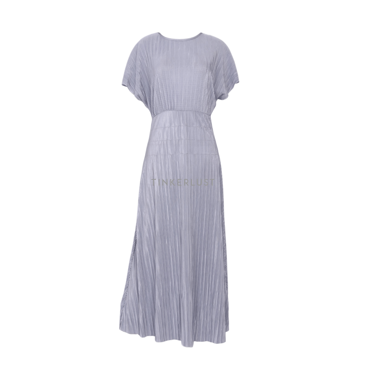 Zara Light Blue Pleats Midi Dress