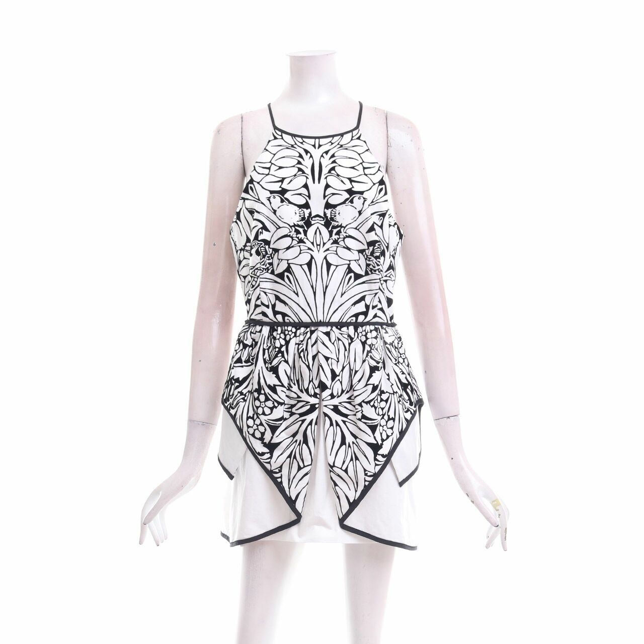 Alice McCall White Floral Suede Mini Dress