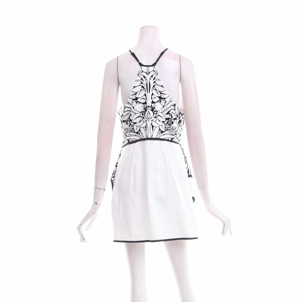 Alice McCall White Floral Suede Mini Dress