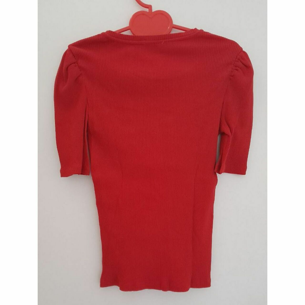 Stradivarius Red Knit Blouse