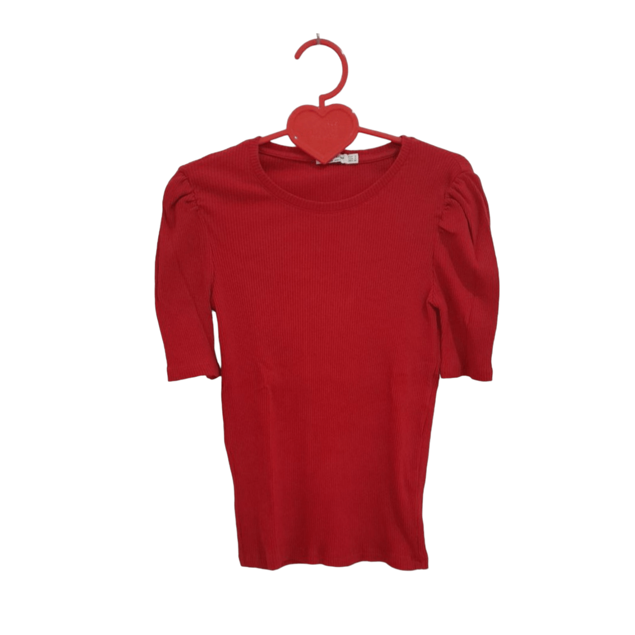 Stradivarius Red Knit Blouse