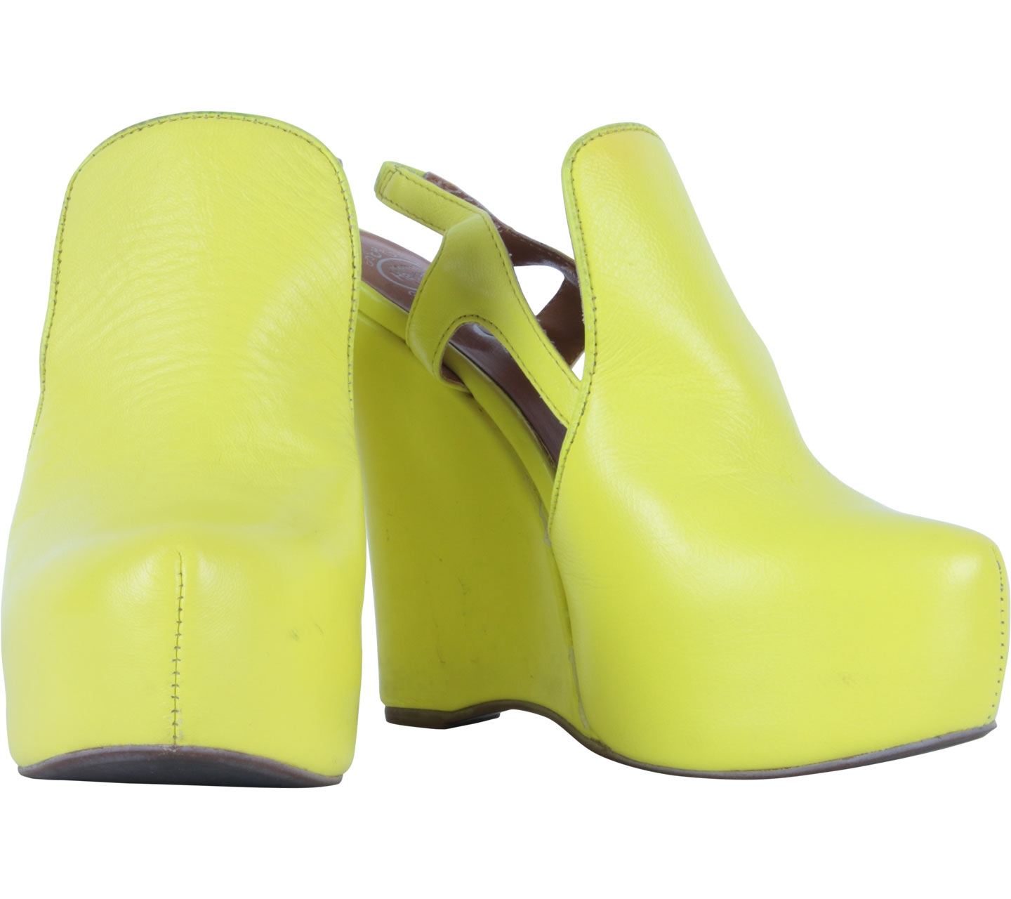 Jeffrey Campbell Yellow Darian-Neo Wedges