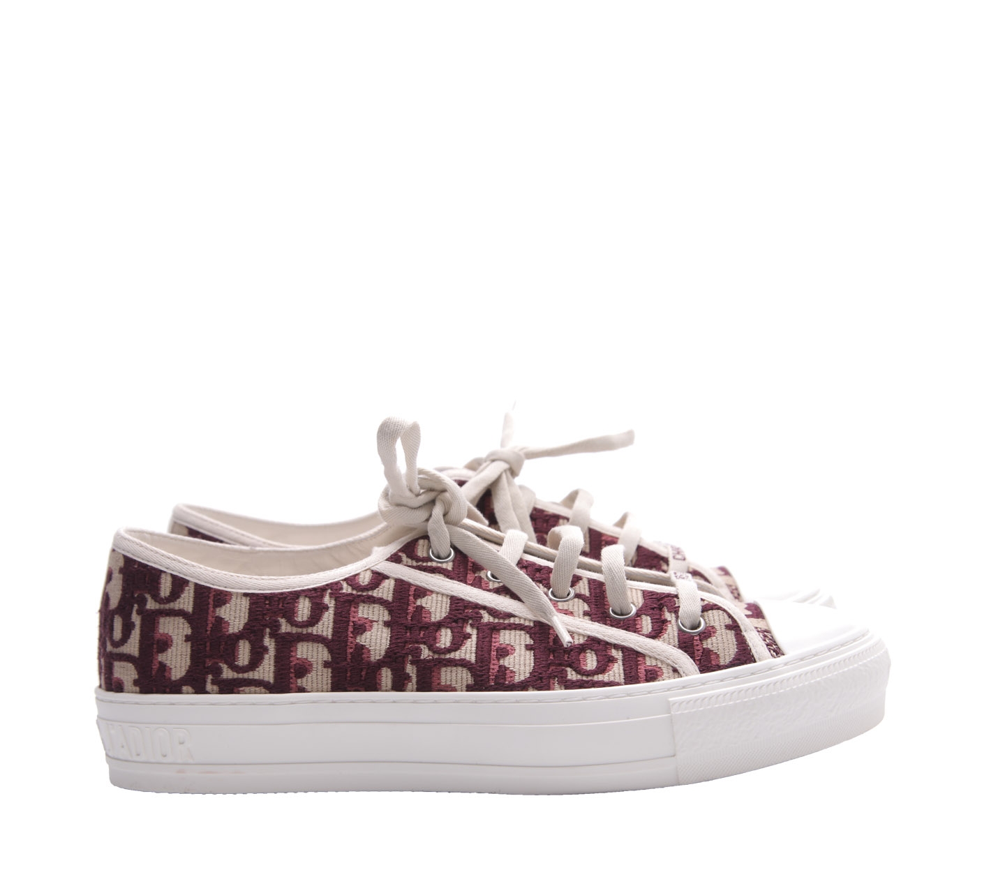 Christian Dior Maroon & White Sneakers