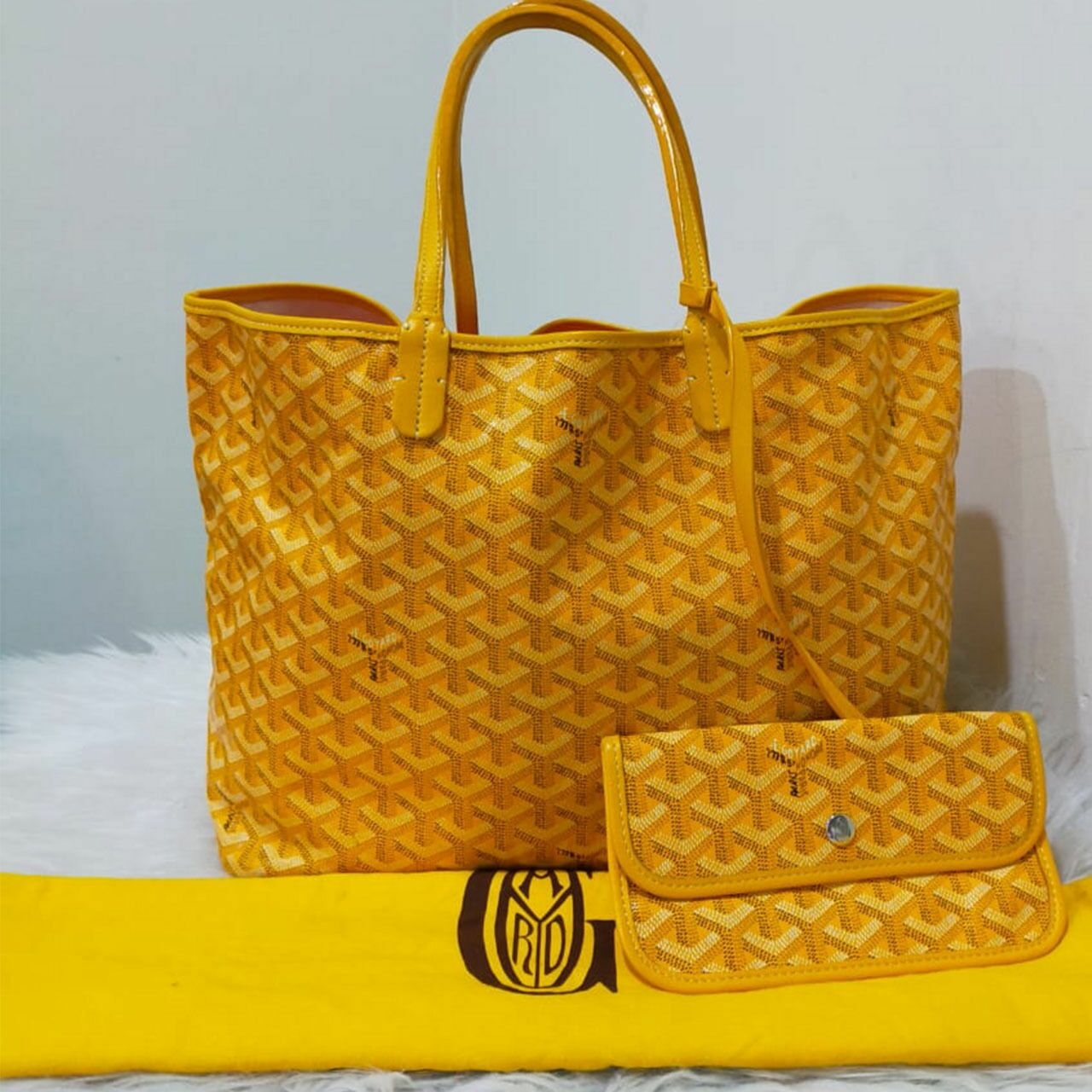  Goyard PM Yellow 2014 Tote Bag