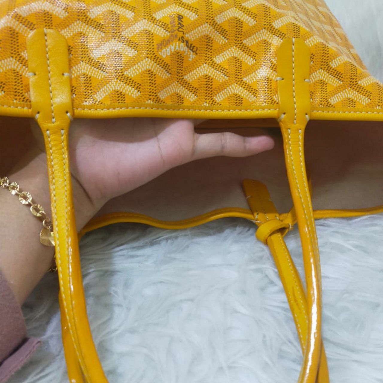  Goyard PM Yellow 2014 Tote Bag