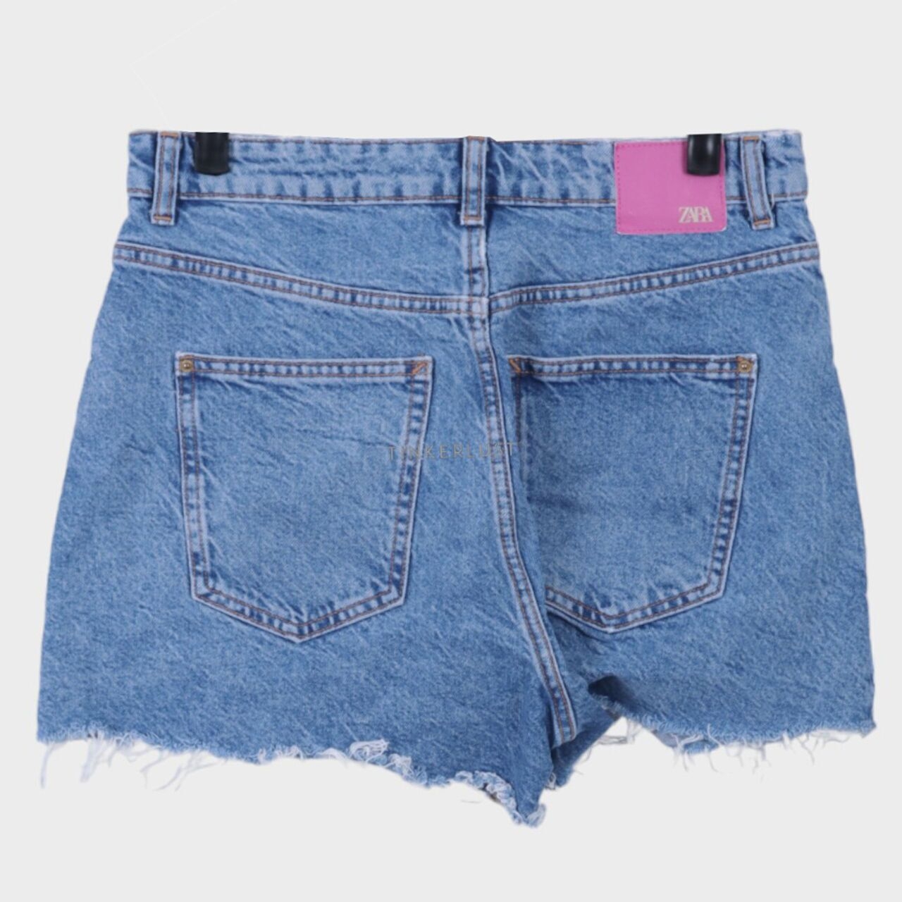 Zara Blue Washed Short Pants