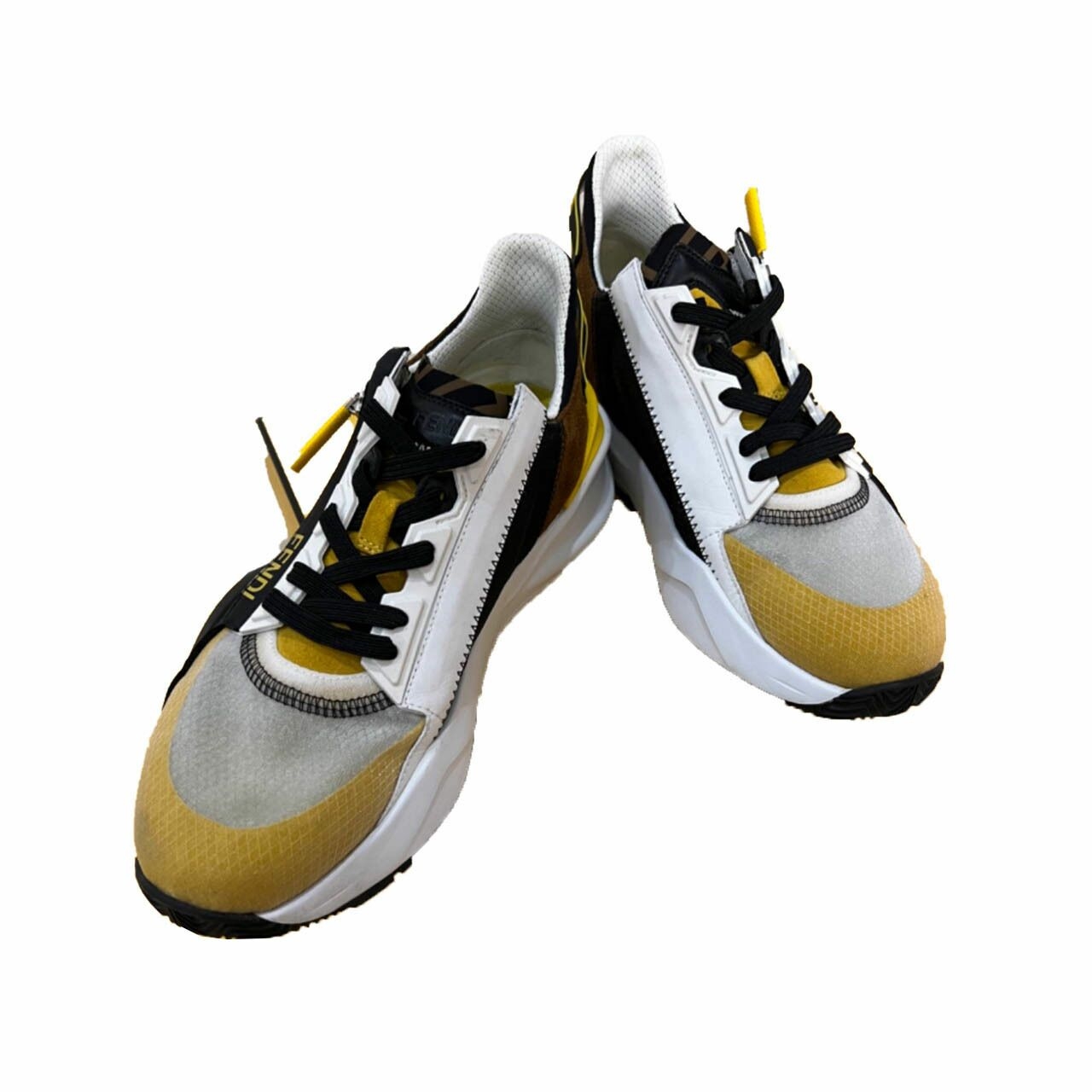 Fendi Yellow Low Top Sneakers