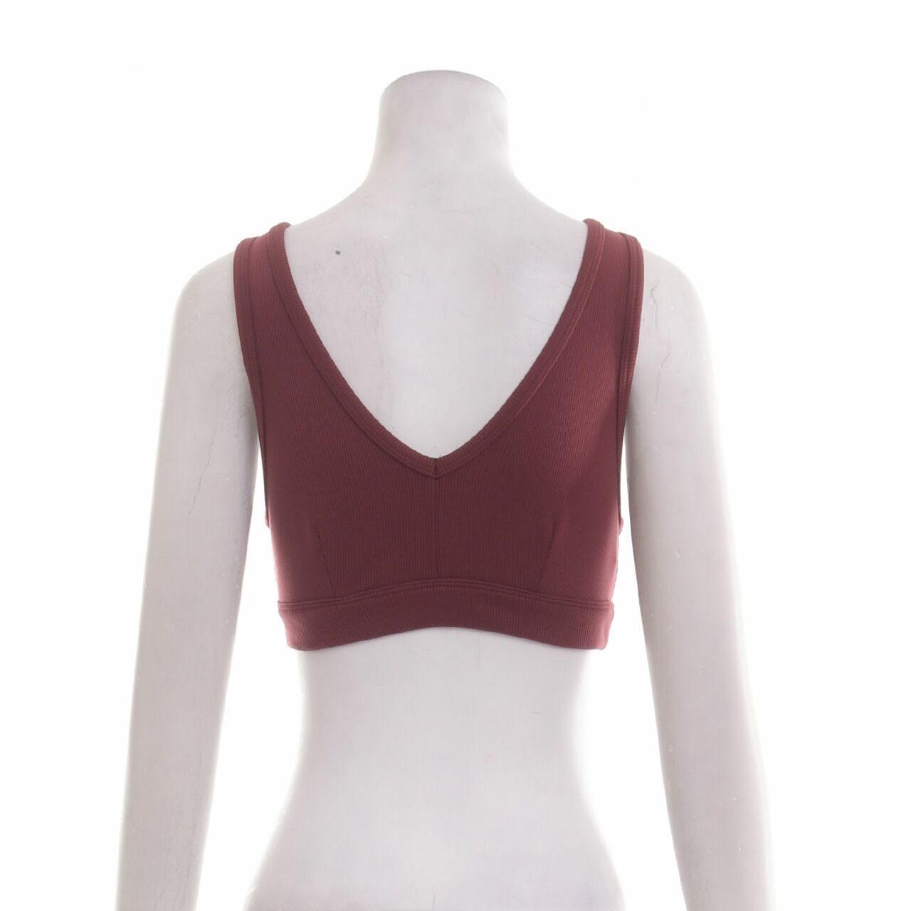 Alo Yoga Maroon Sport Crop Top