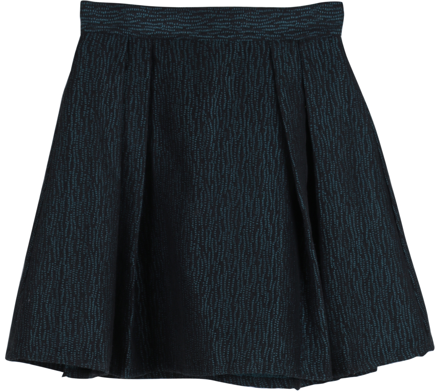 Cloth Inc Black And Blue Flare Skirt