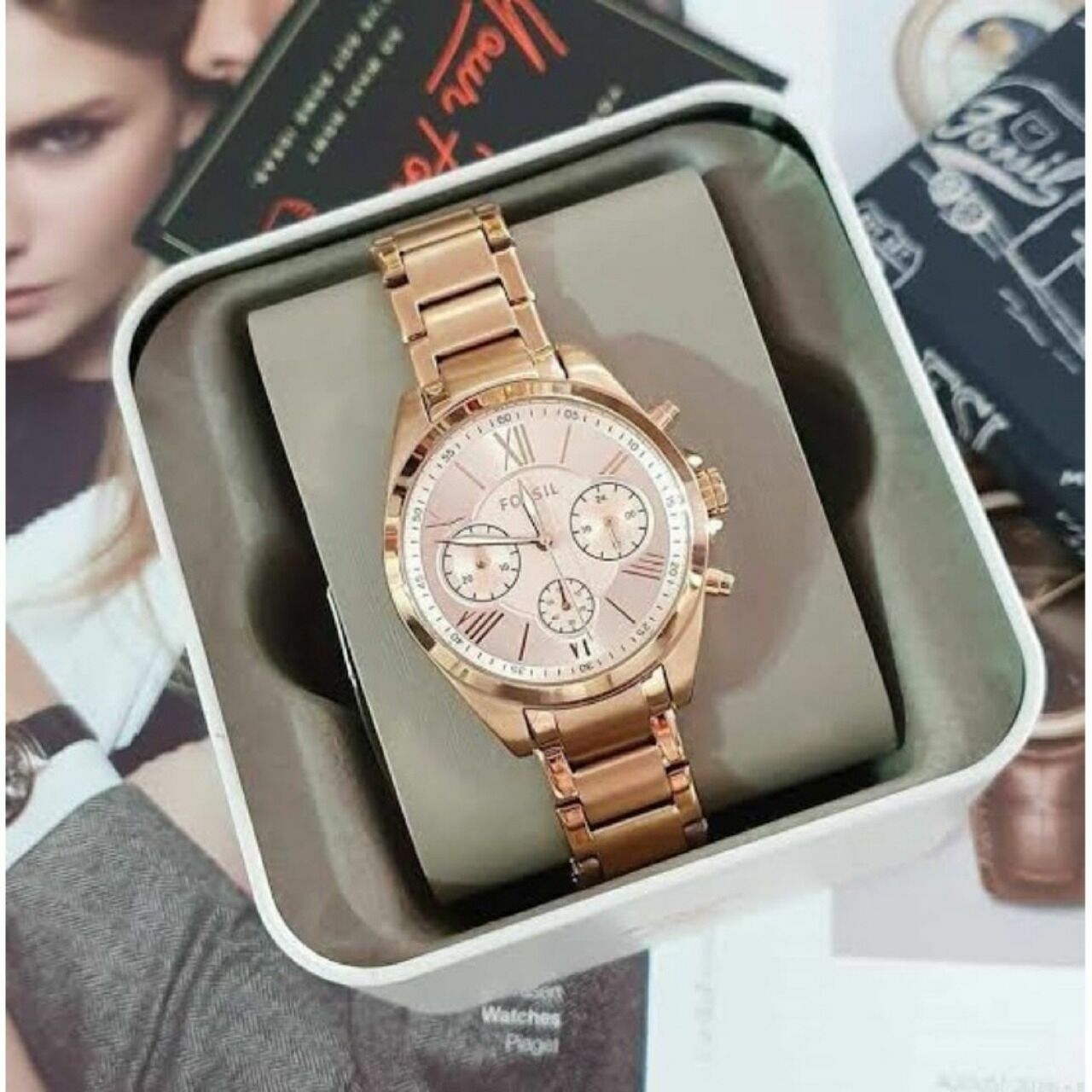 Fossil Bq3036 Stainless Rose Gold