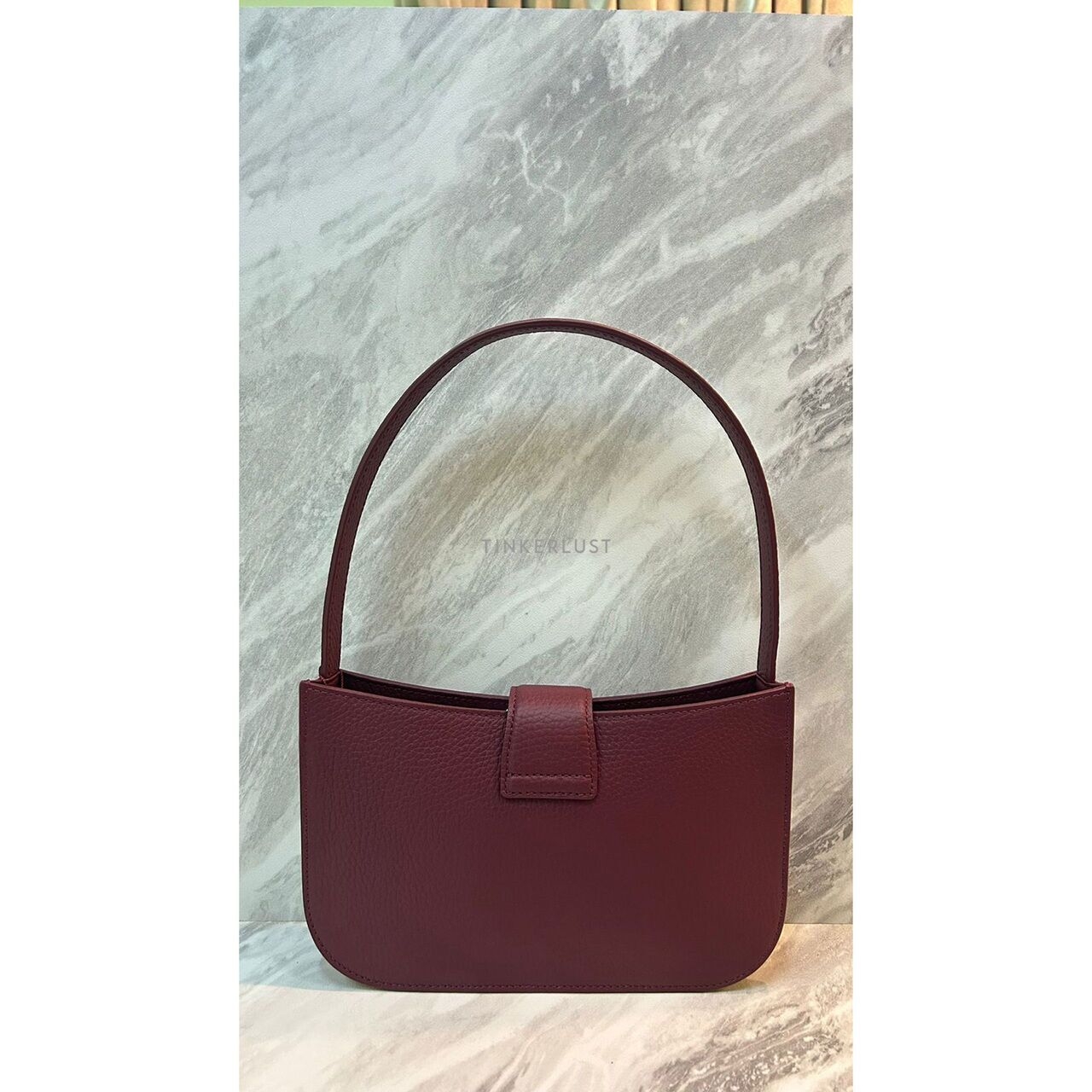 Aigner Ghada Maroon Pochette Shoulder Bag