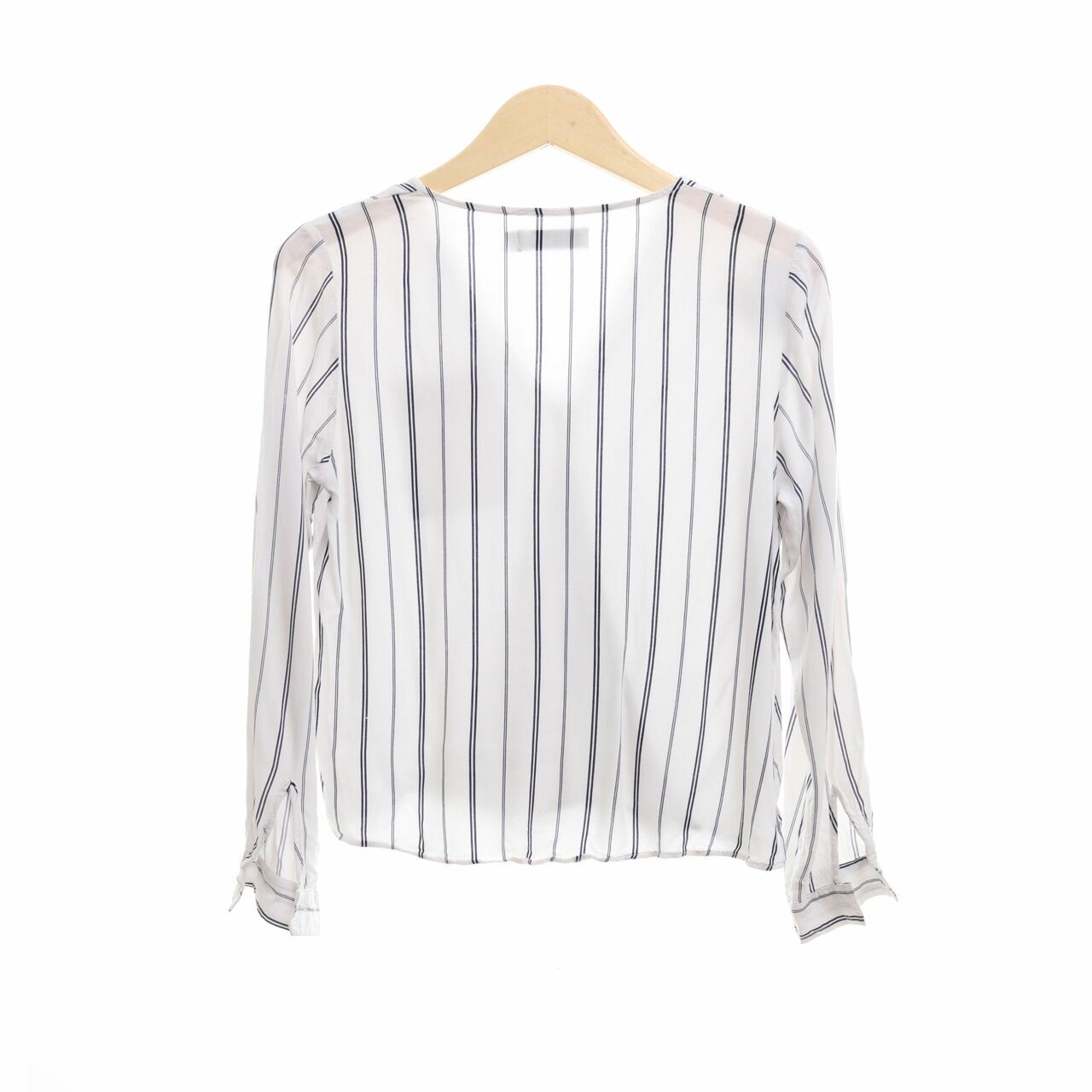 Cotton Ink White Striped Blouse