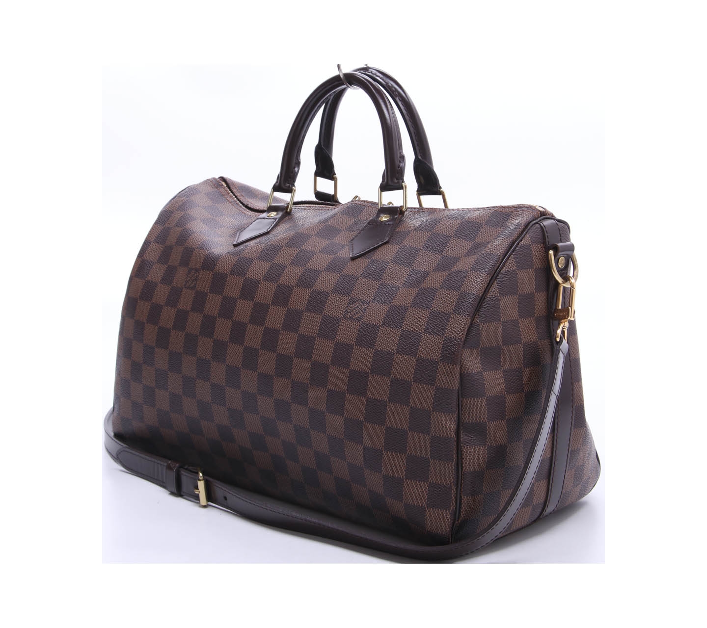 Louis Vuitton Dark Brown Speedy 35 Brown Damier Canvas Satchel