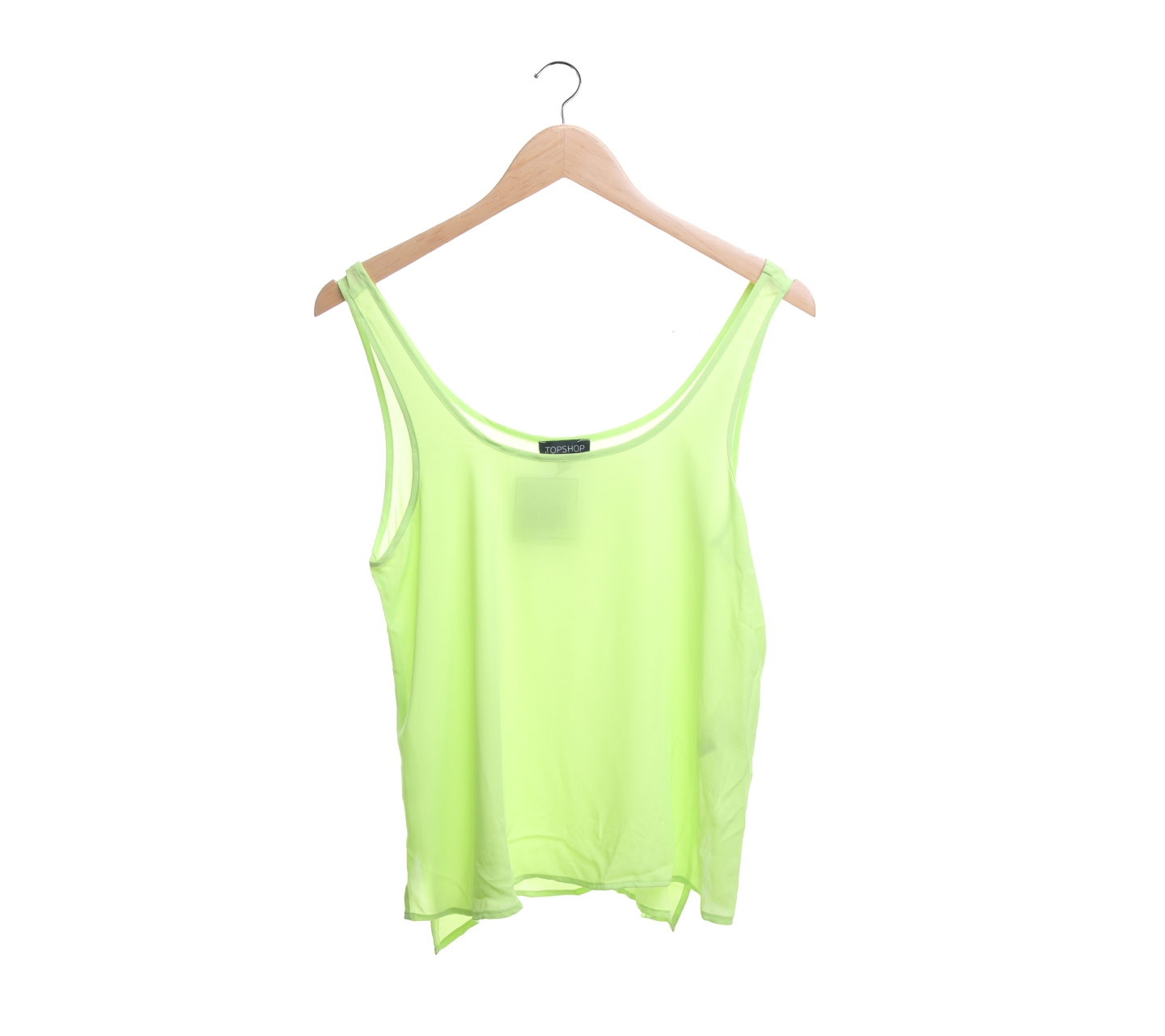 Topshop Neon Yellow Sleeveless