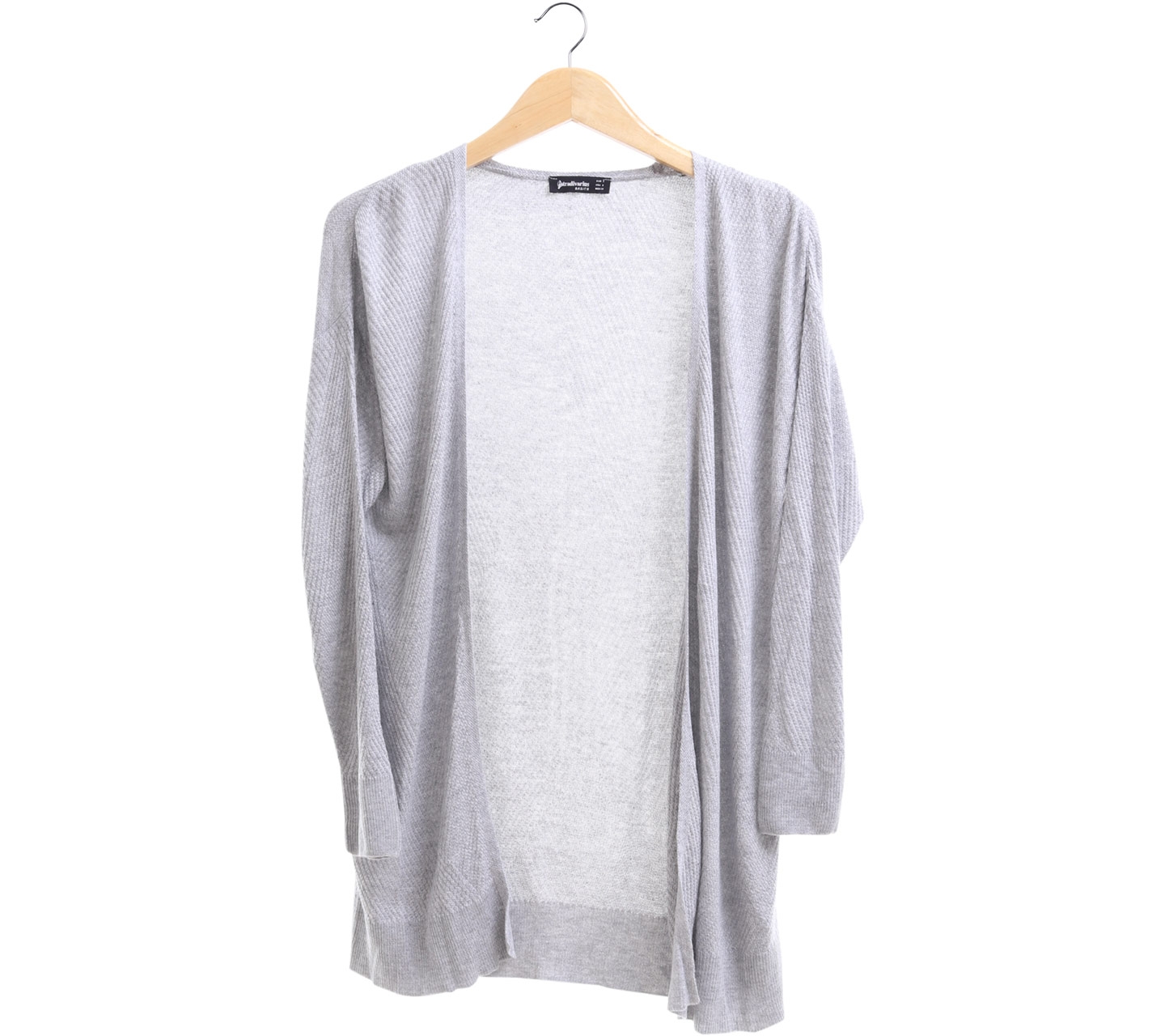 Stradivarius Grey Knit Outerwear