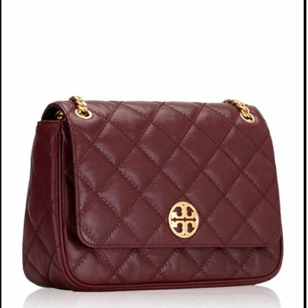 Tory Burch Willa Shoulder Bag Claret