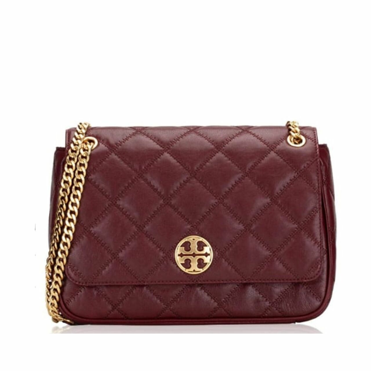 Tory Burch Willa Shoulder Bag Claret