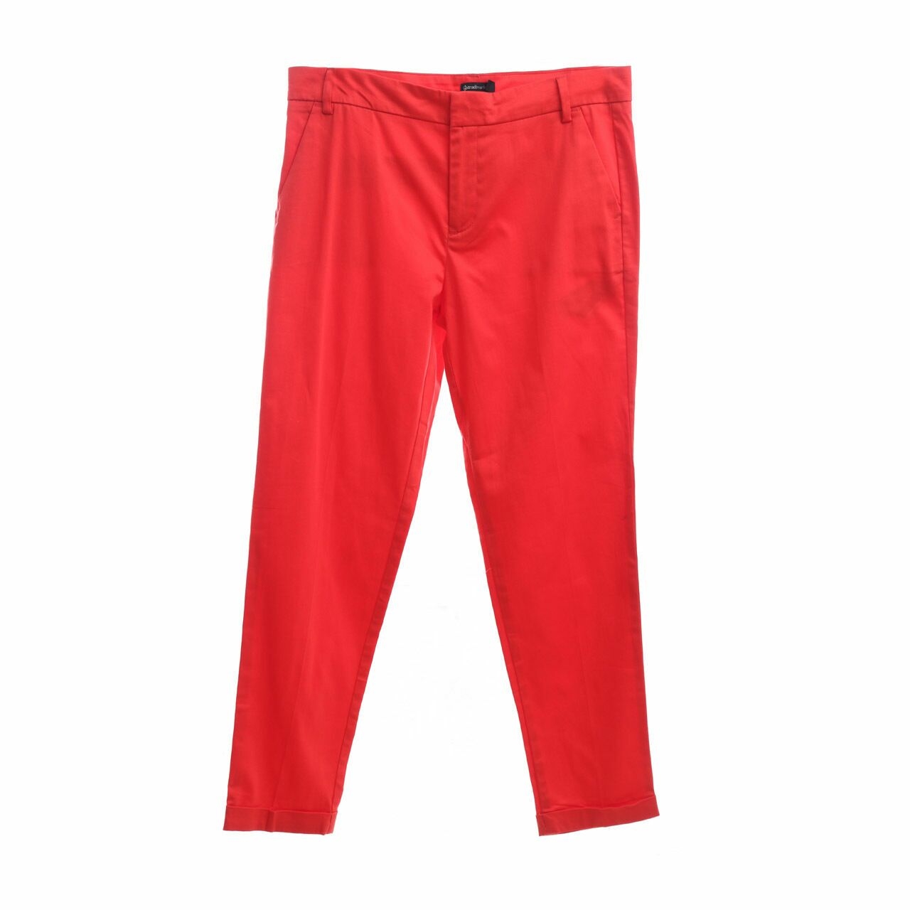 Stradivarius Red Long Pants